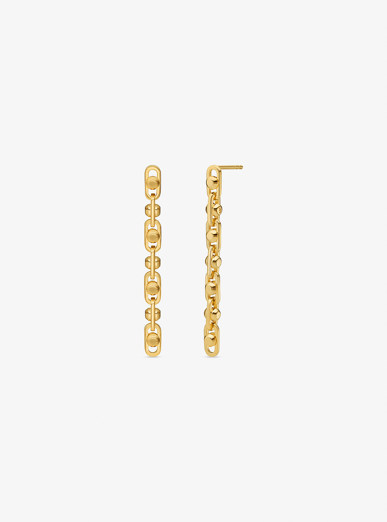 MK Astor Precious Metal-Plated Sterling Silver Link Drop Earrings -