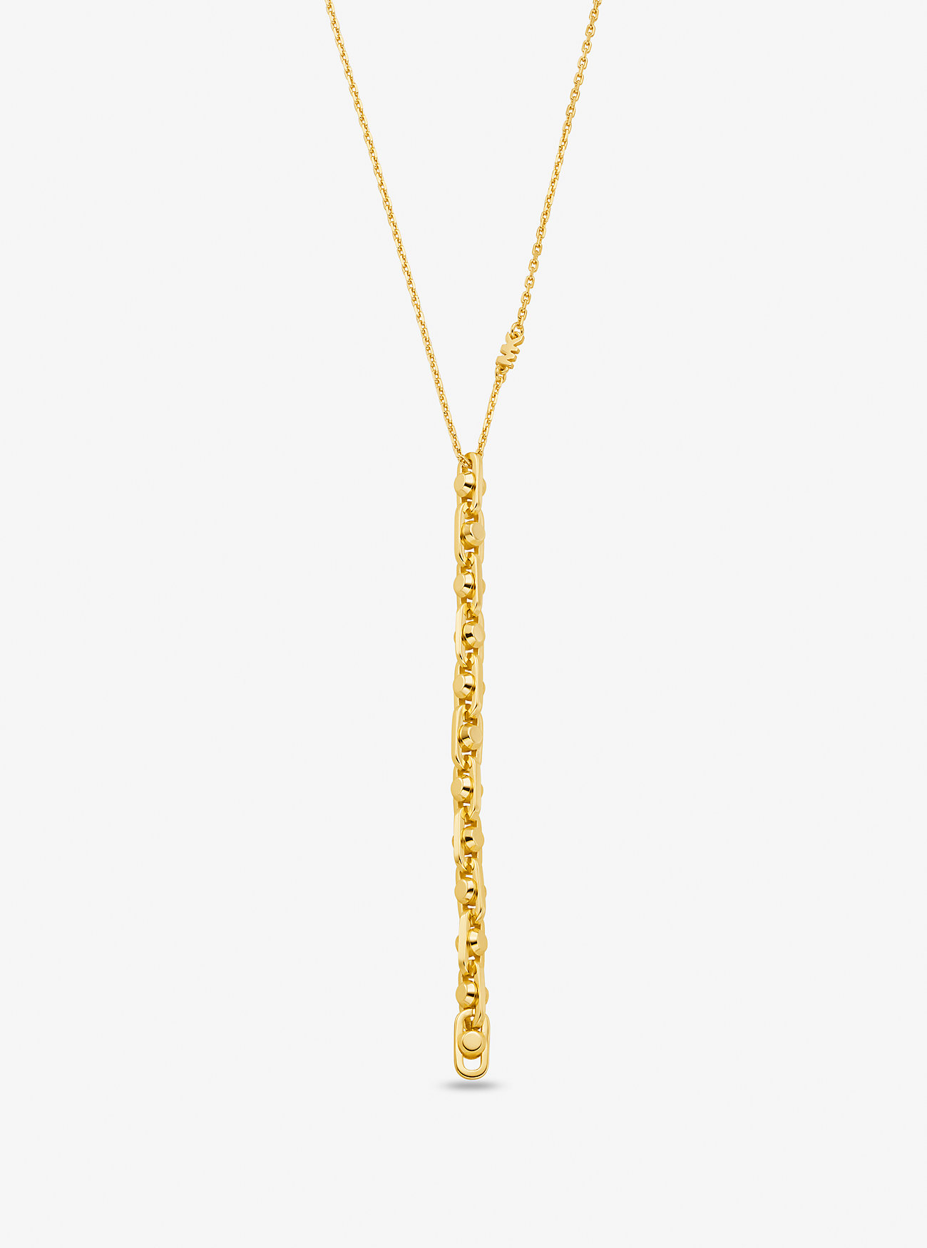MK Astor Small Precious Metal-Plated Sterling Silver Link Necklace -