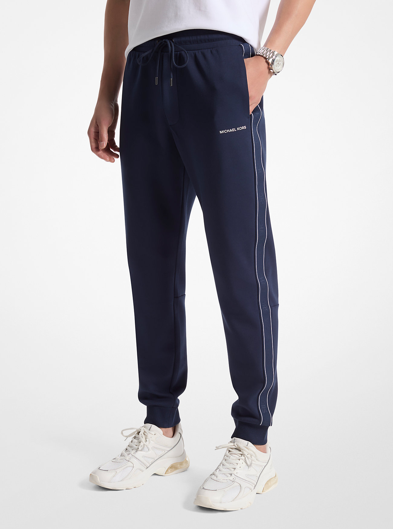 MK Logo Tape Cotton Blend Jogger -
