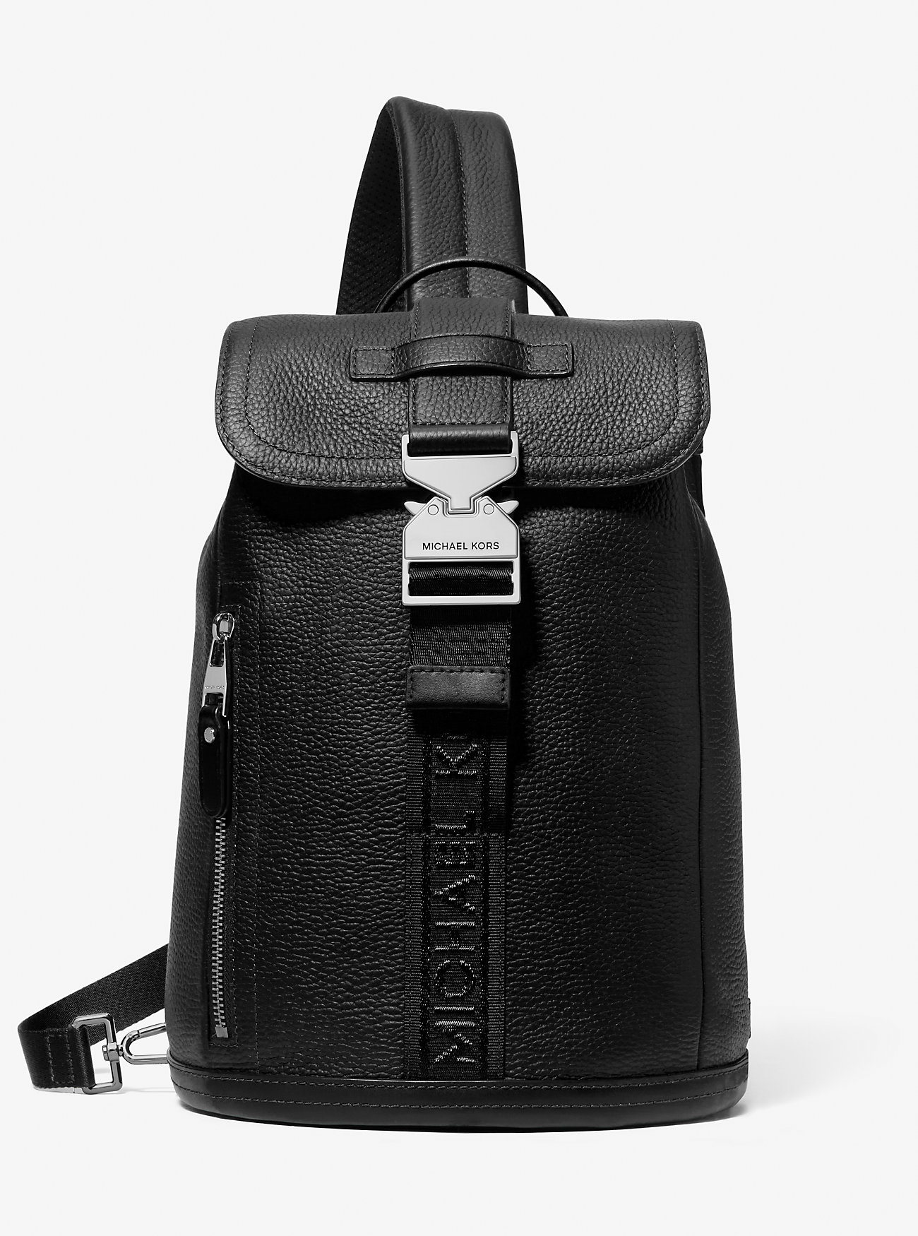 MK Hudson Leather Aviator Sling Pack -