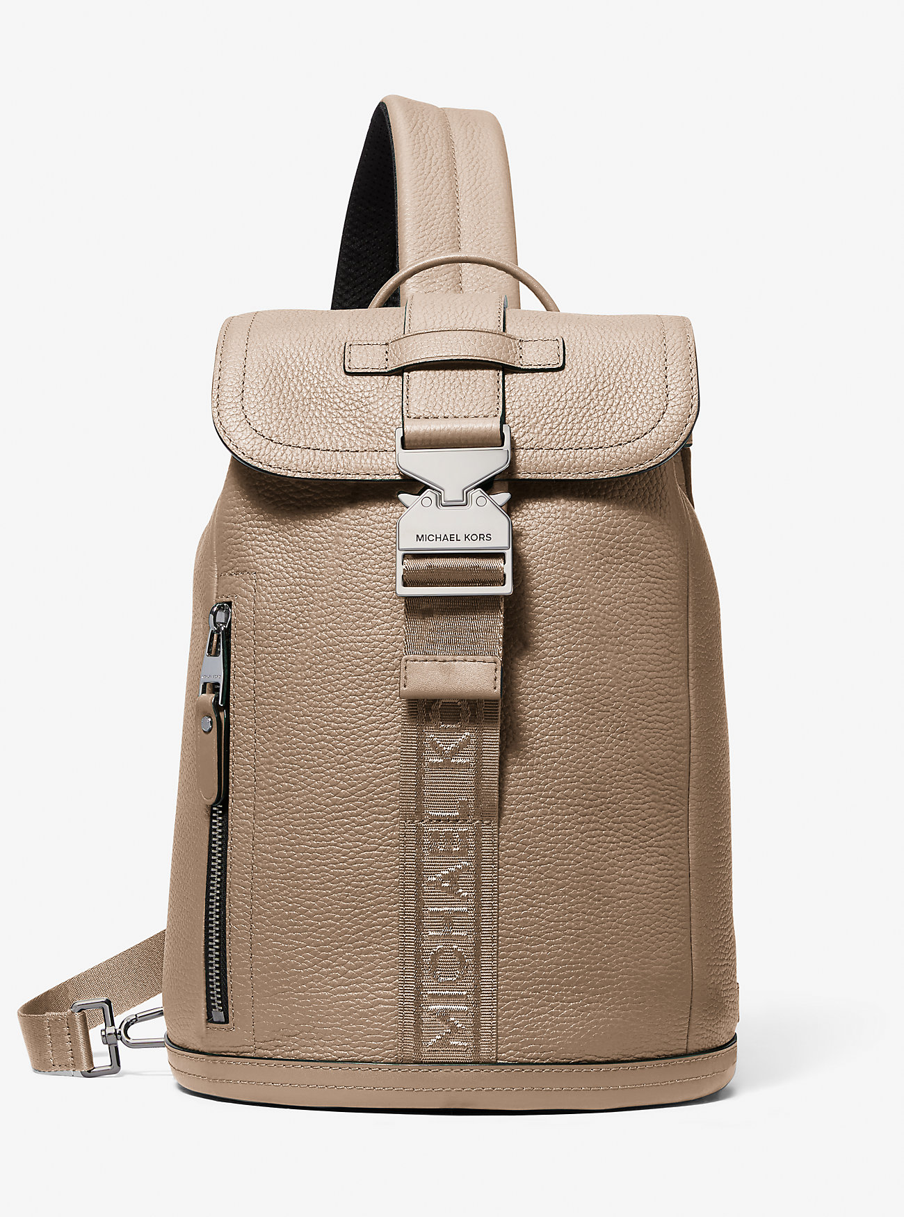 MK Hudson Leather Aviator Sling Pack -