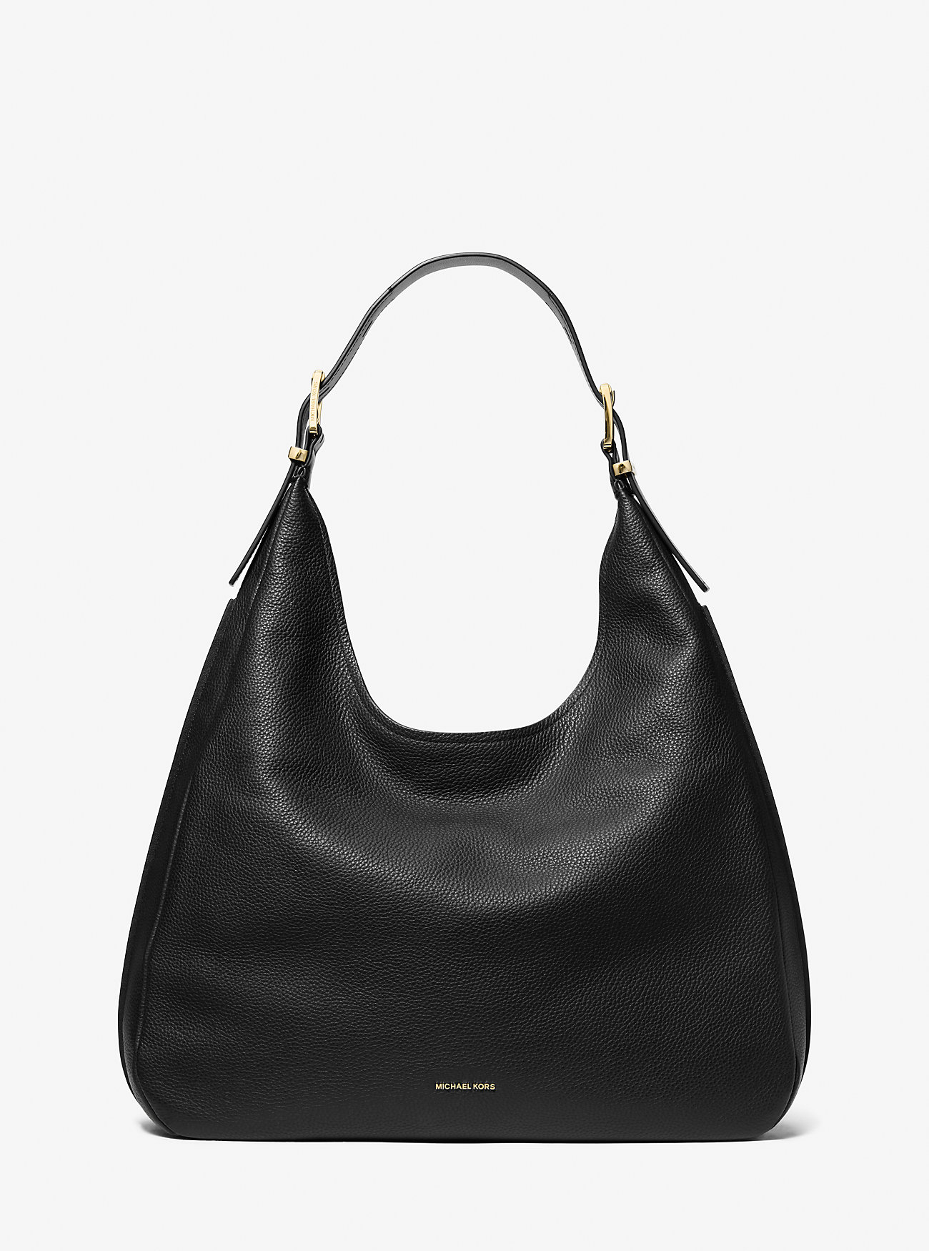 MK Nolita Large Pebbled Leather Hobo Shoulder Bag -