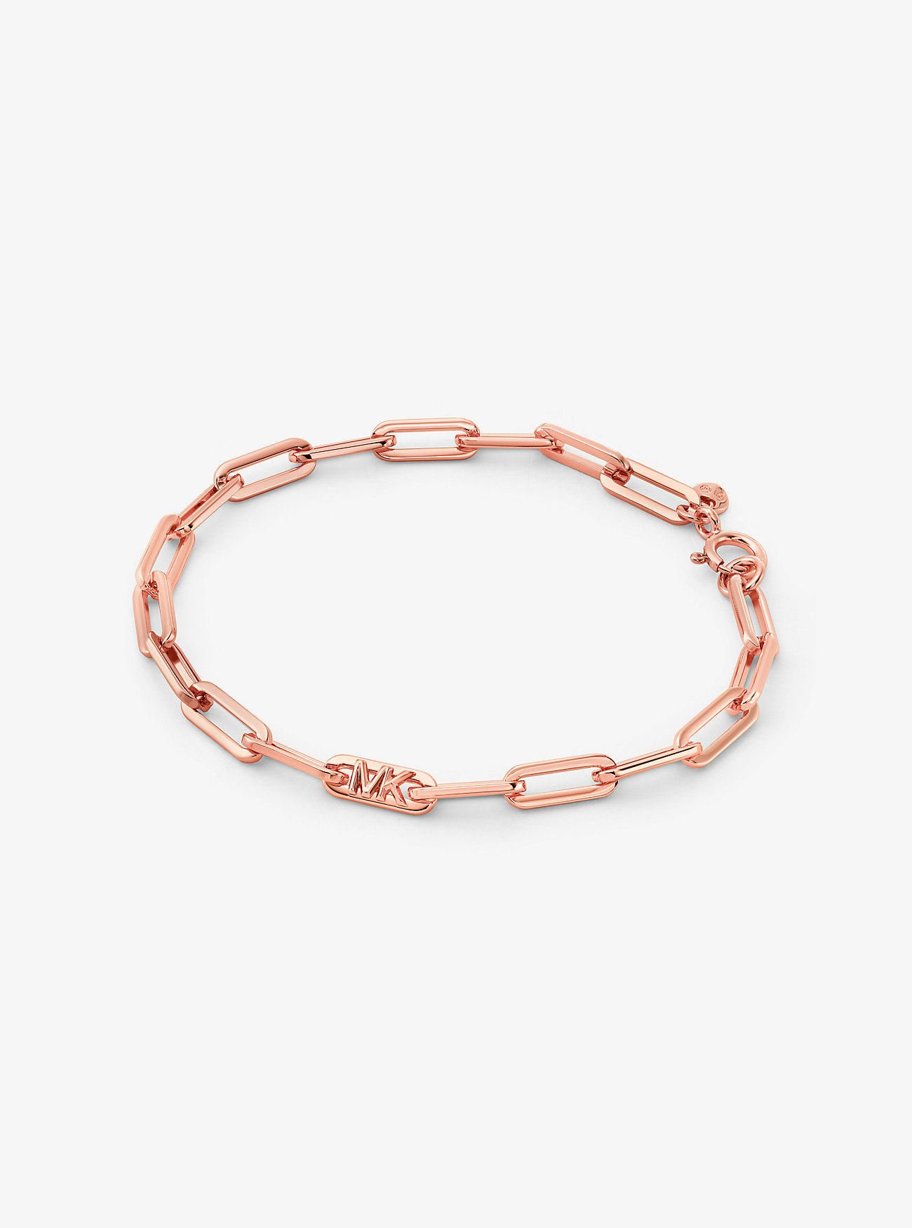 MK Precious Metal-Plated Sterling Silver Chain-Link Bracelet -