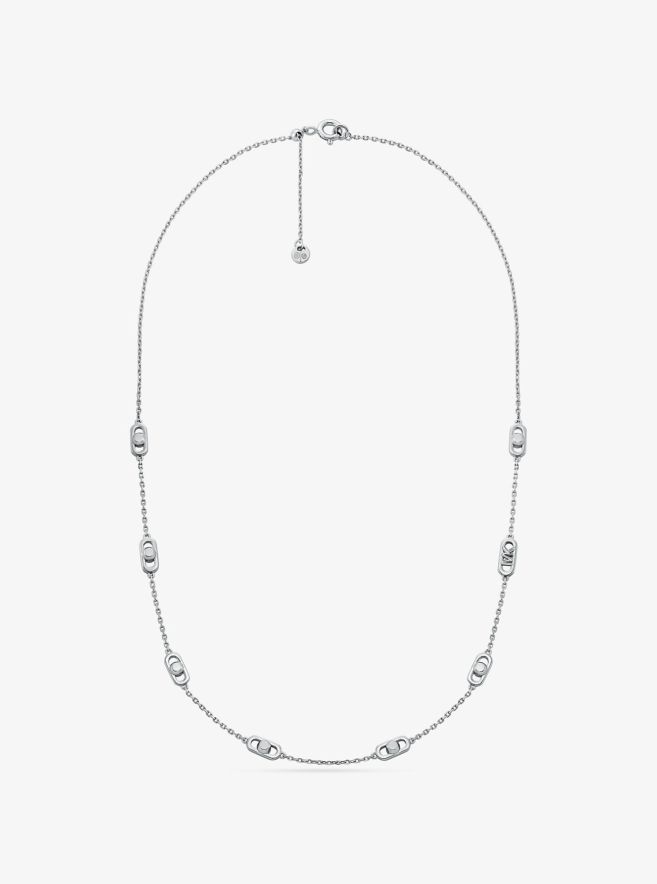 MK Astor Link Small Precious Metal-Plated Sterling Silver Necklace -