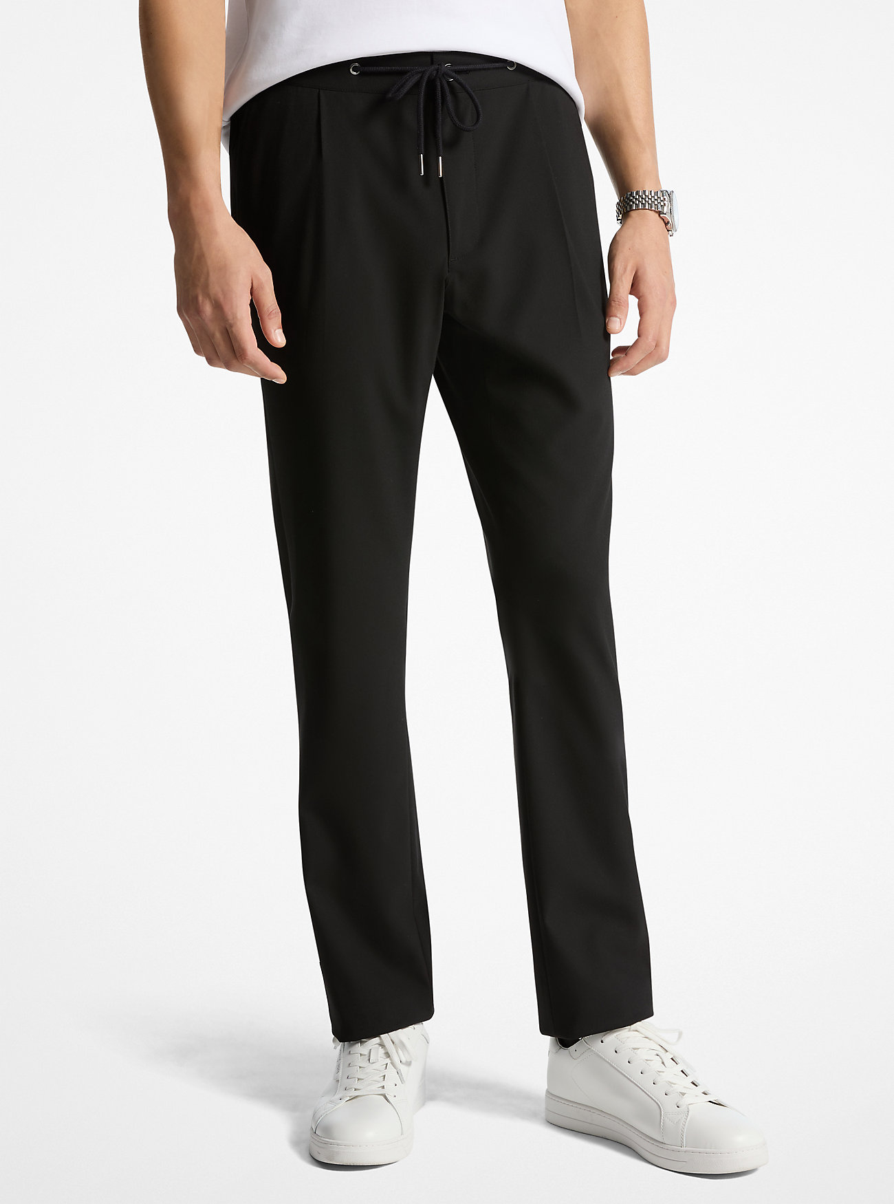 MK Woven Drawstring Trousers -