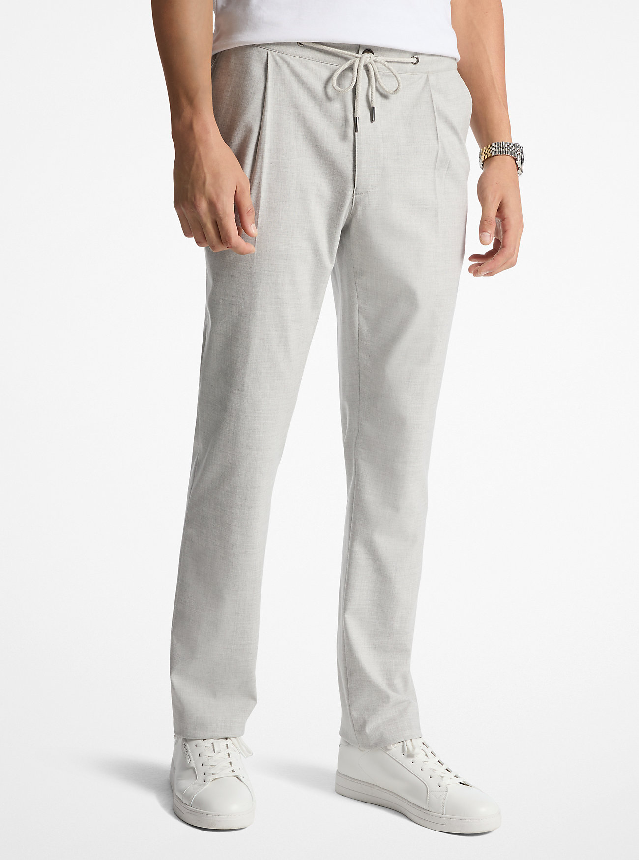 MK Woven Drawstring Trousers -