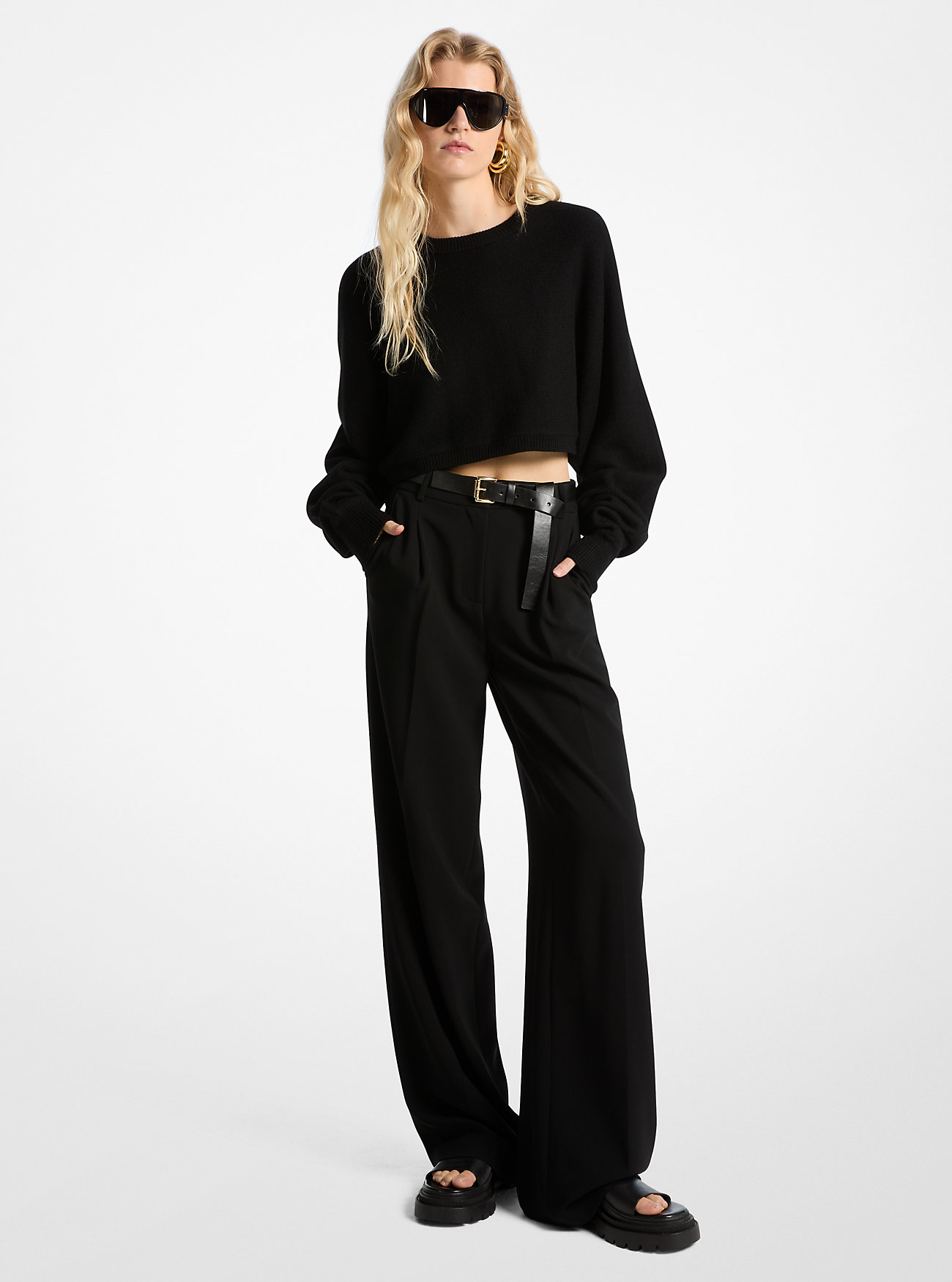 MK Wool Dolman-Sleeve Jumper -