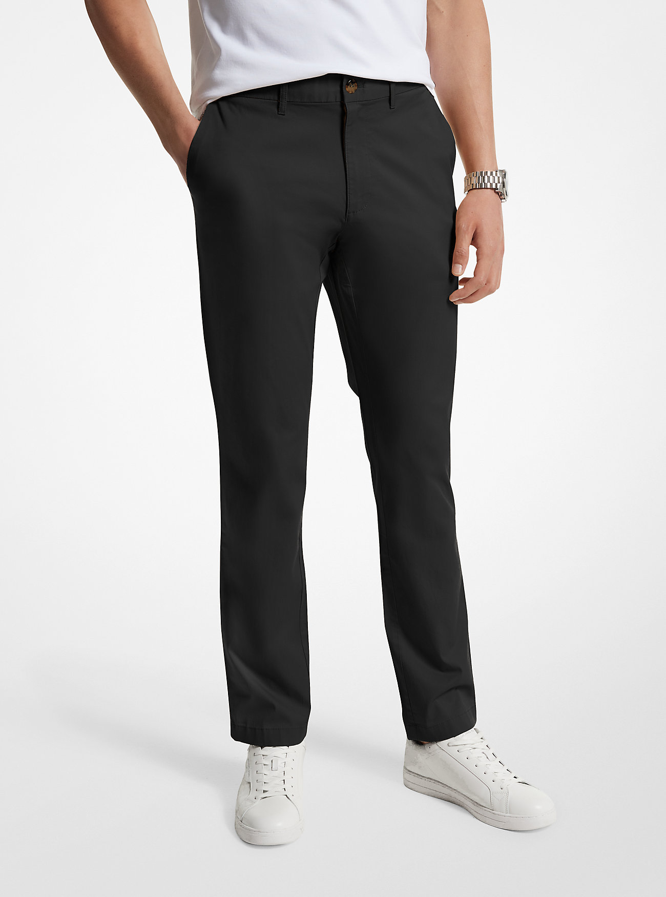 MK Slim-Fit Cotton Blend Chino Trousers -