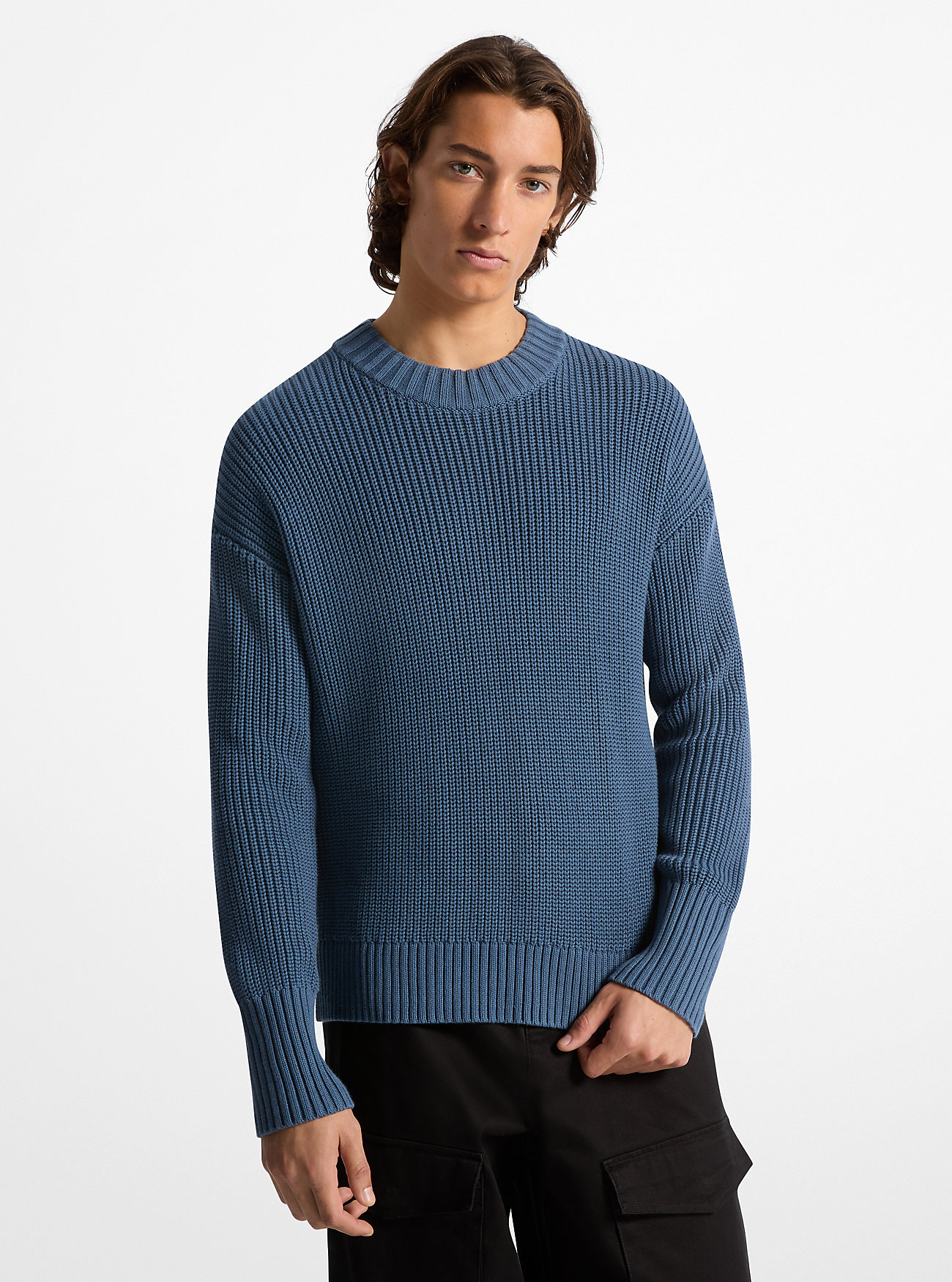 MK Ribbed Cotton Jumper -