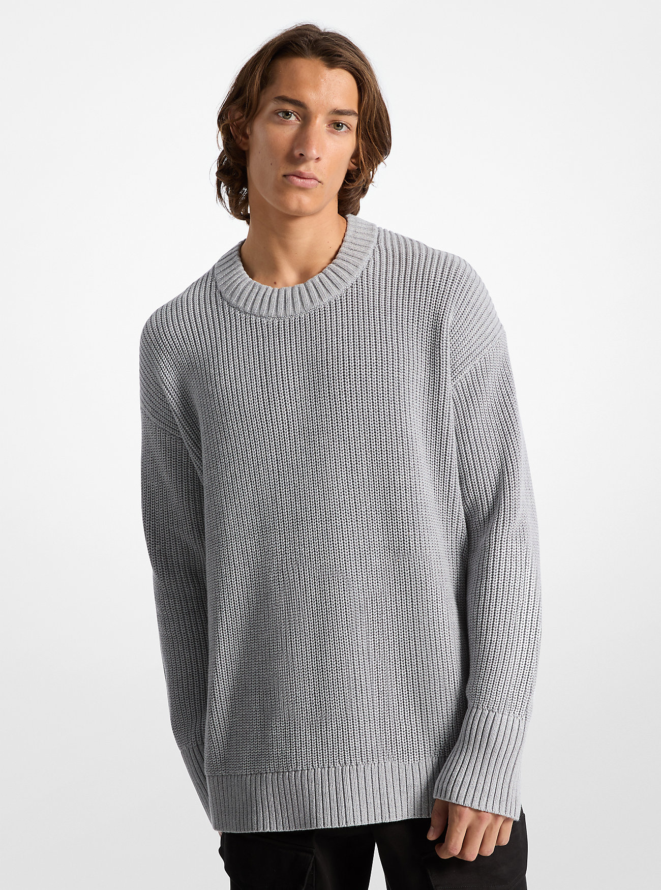 MK Ribbed Cotton Jumper -