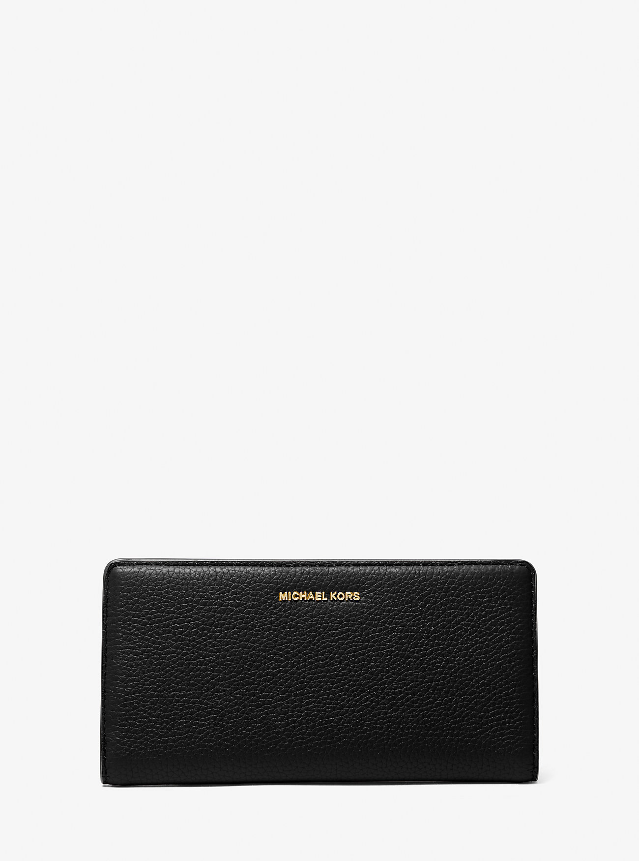 MK Bryant Large Pebbled Leather Snap-Front Wallet -