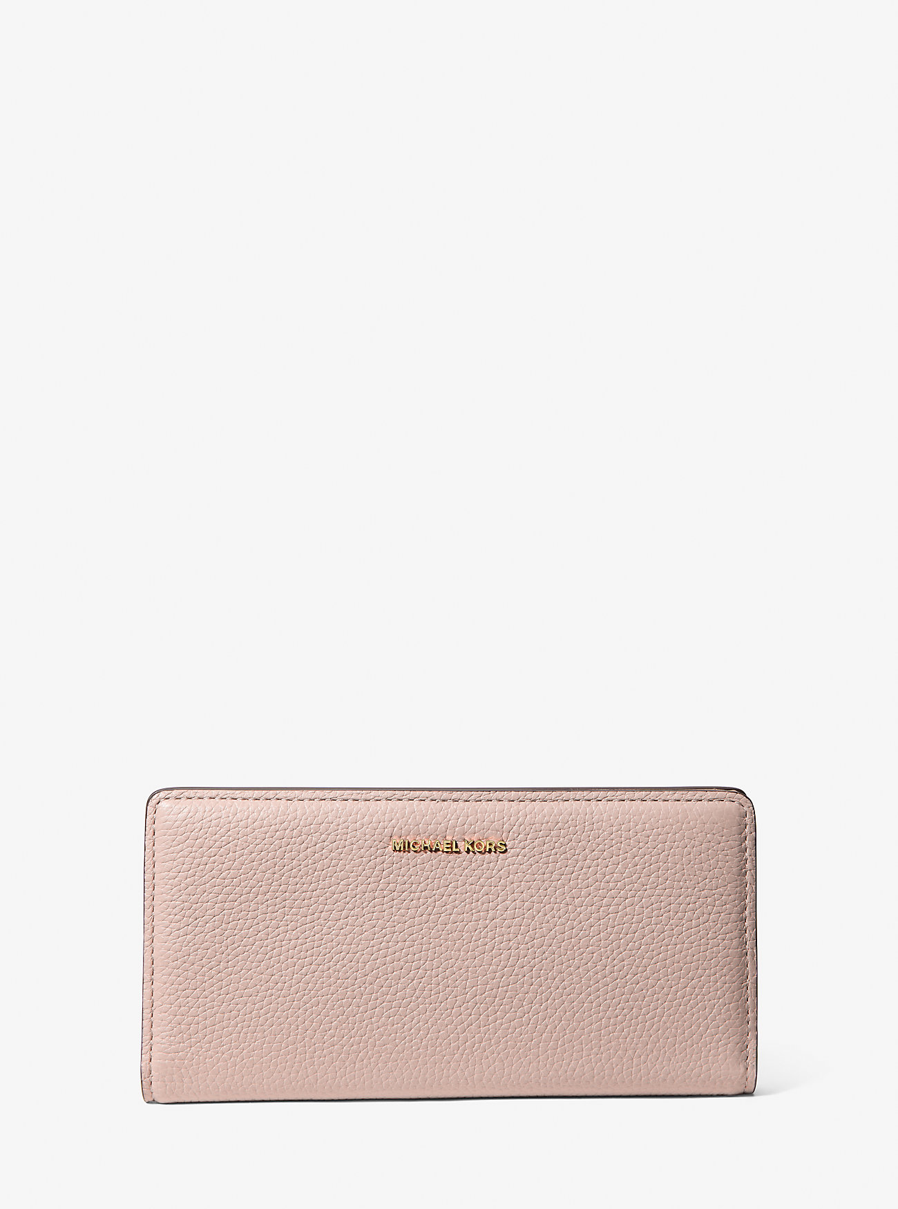 MK Bryant Large Pebbled Leather Snap-Front Wallet -