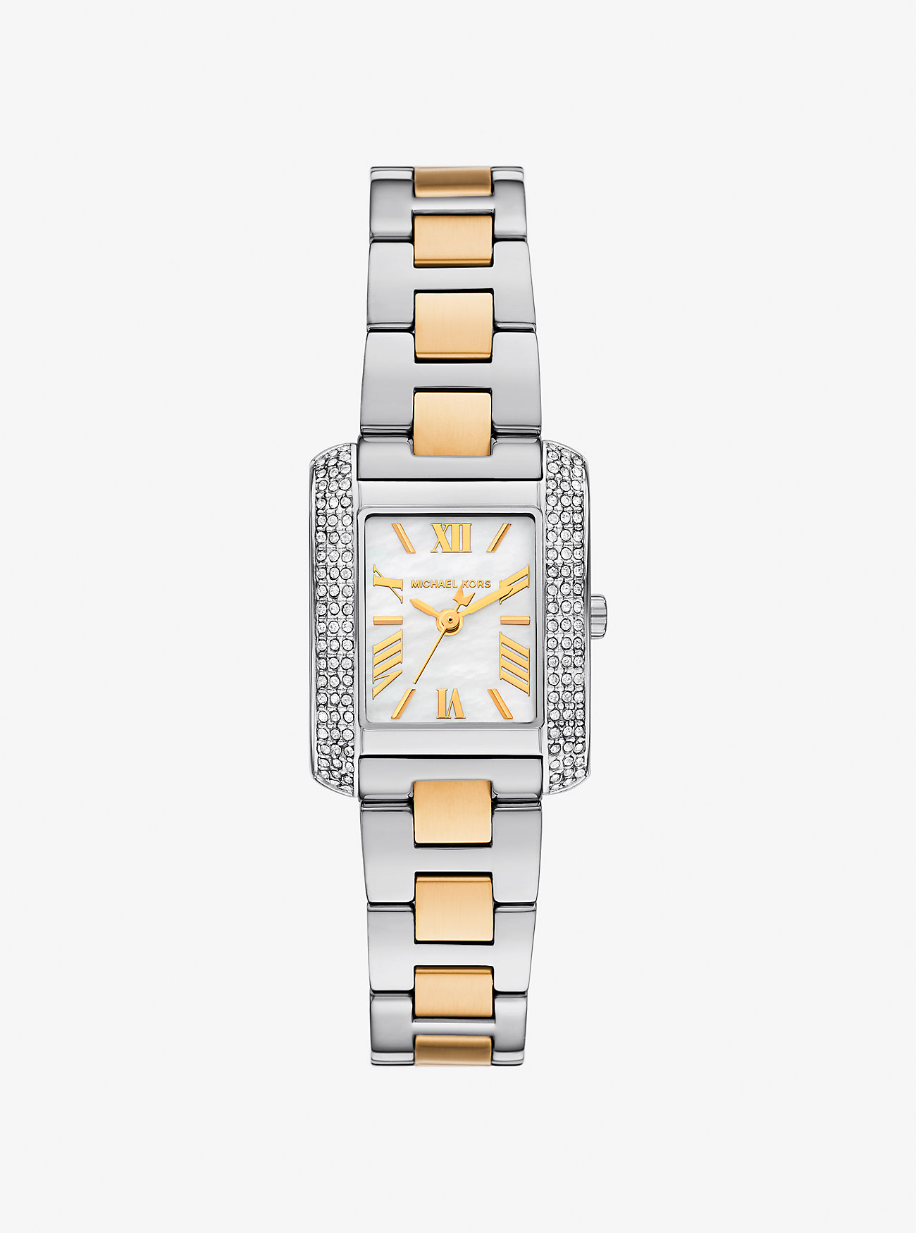 MK Petite Emery Pavé Two-Tone Watch -