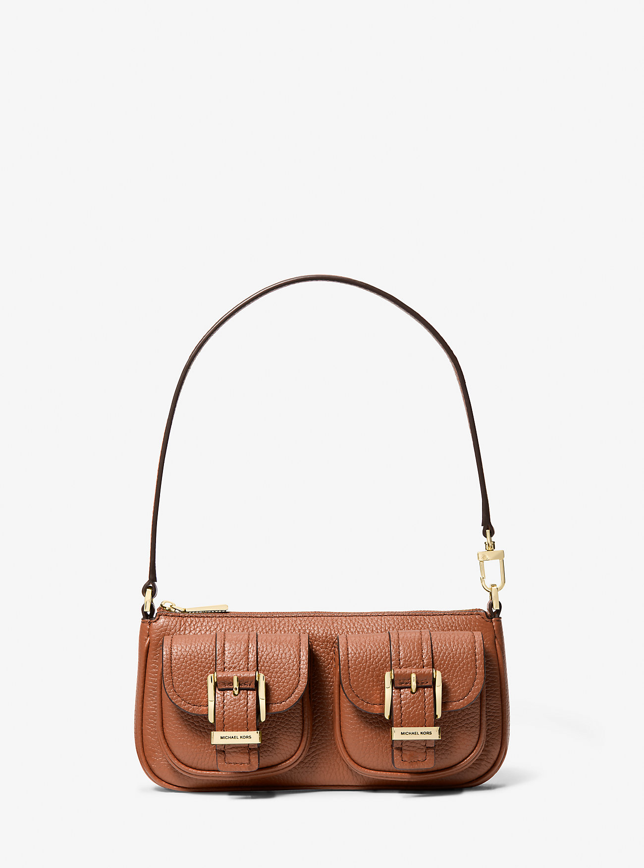 MK Zoe Small Pebbled Leather Pochette - by MICHAEL Michael Kors