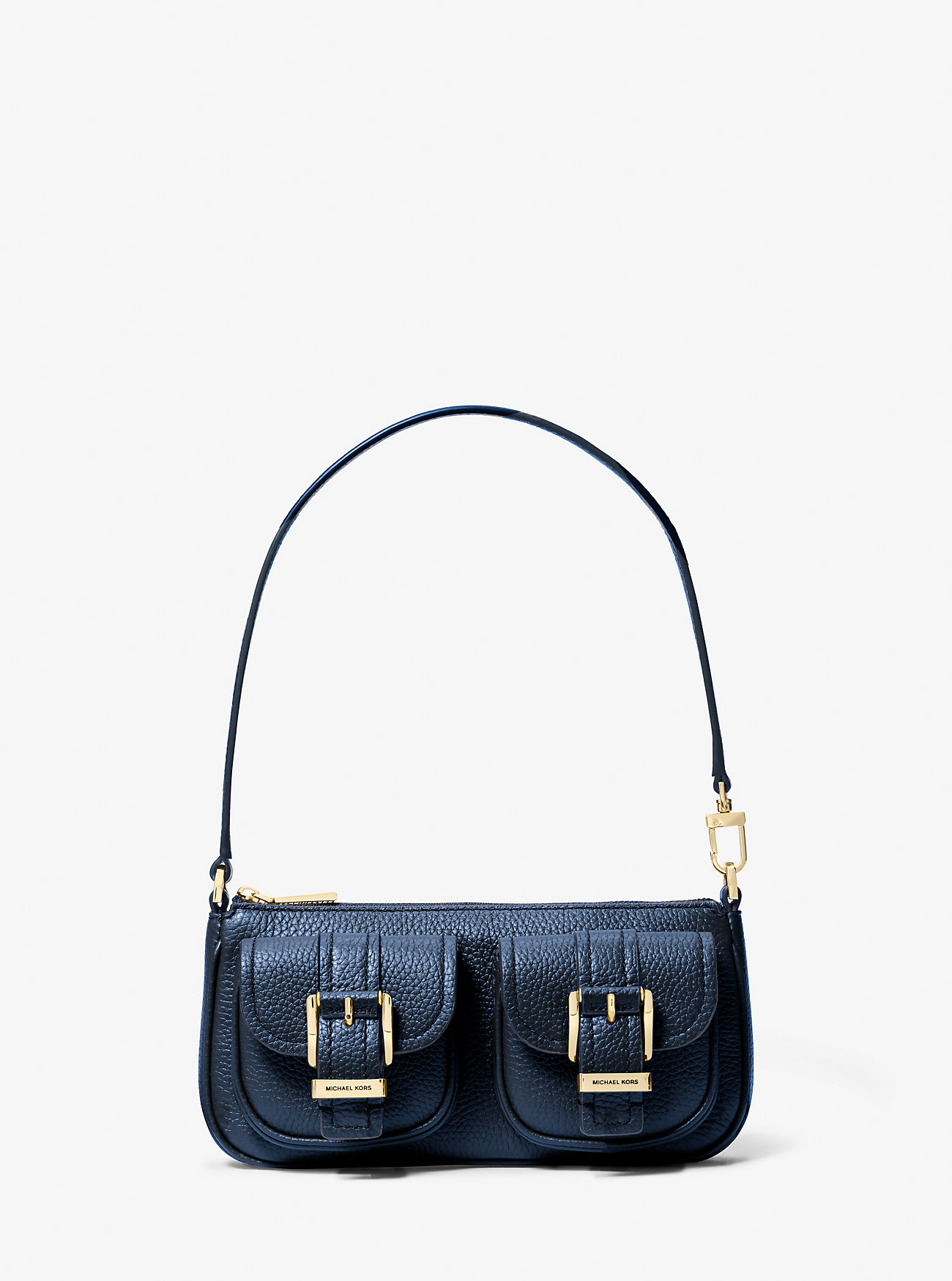 MK Zoe Small Pebbled Leather Pochette -