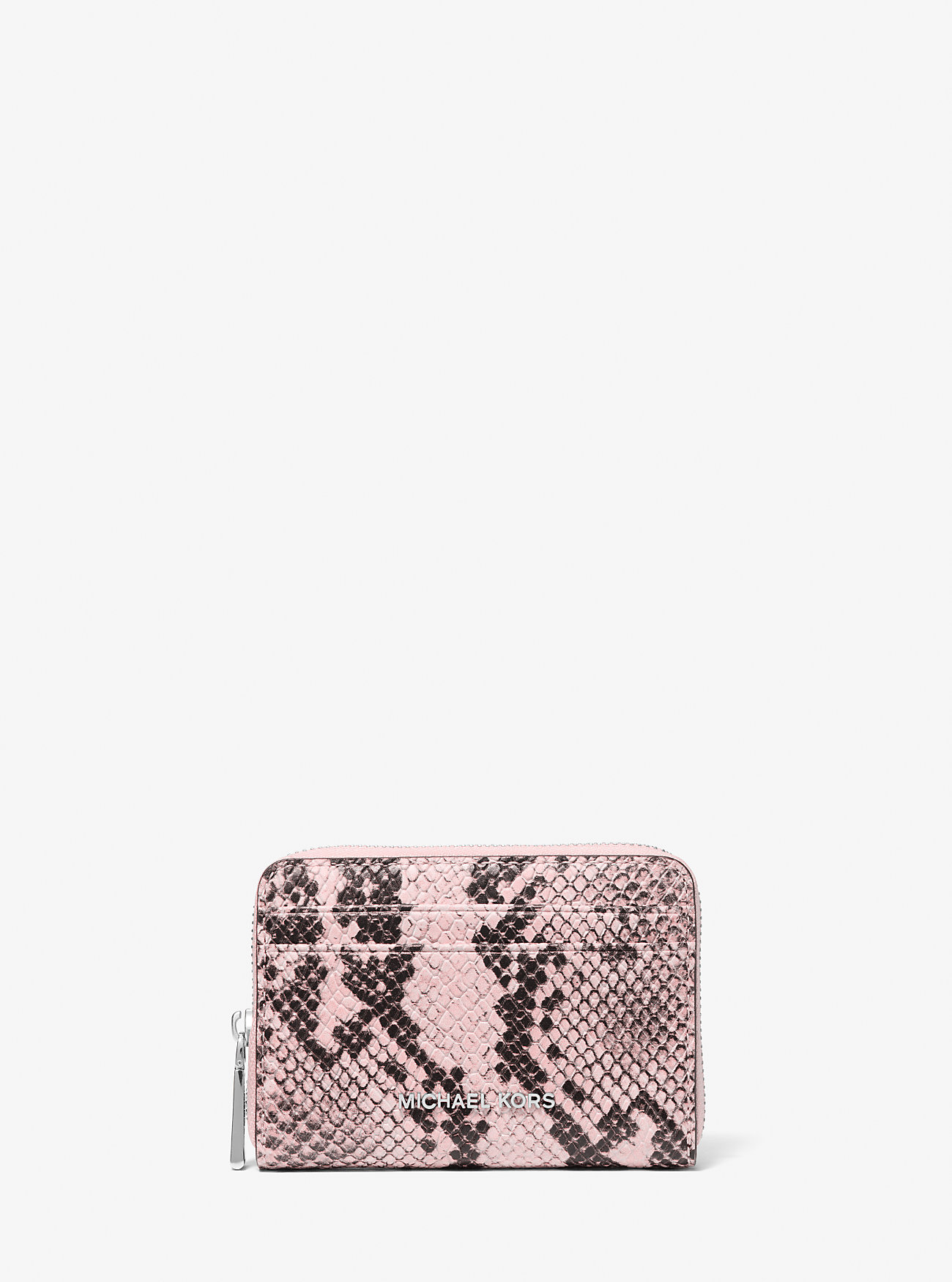MK Jet Set Small Snake Embossed Leather Wallet - by MICHAEL Michael Kors