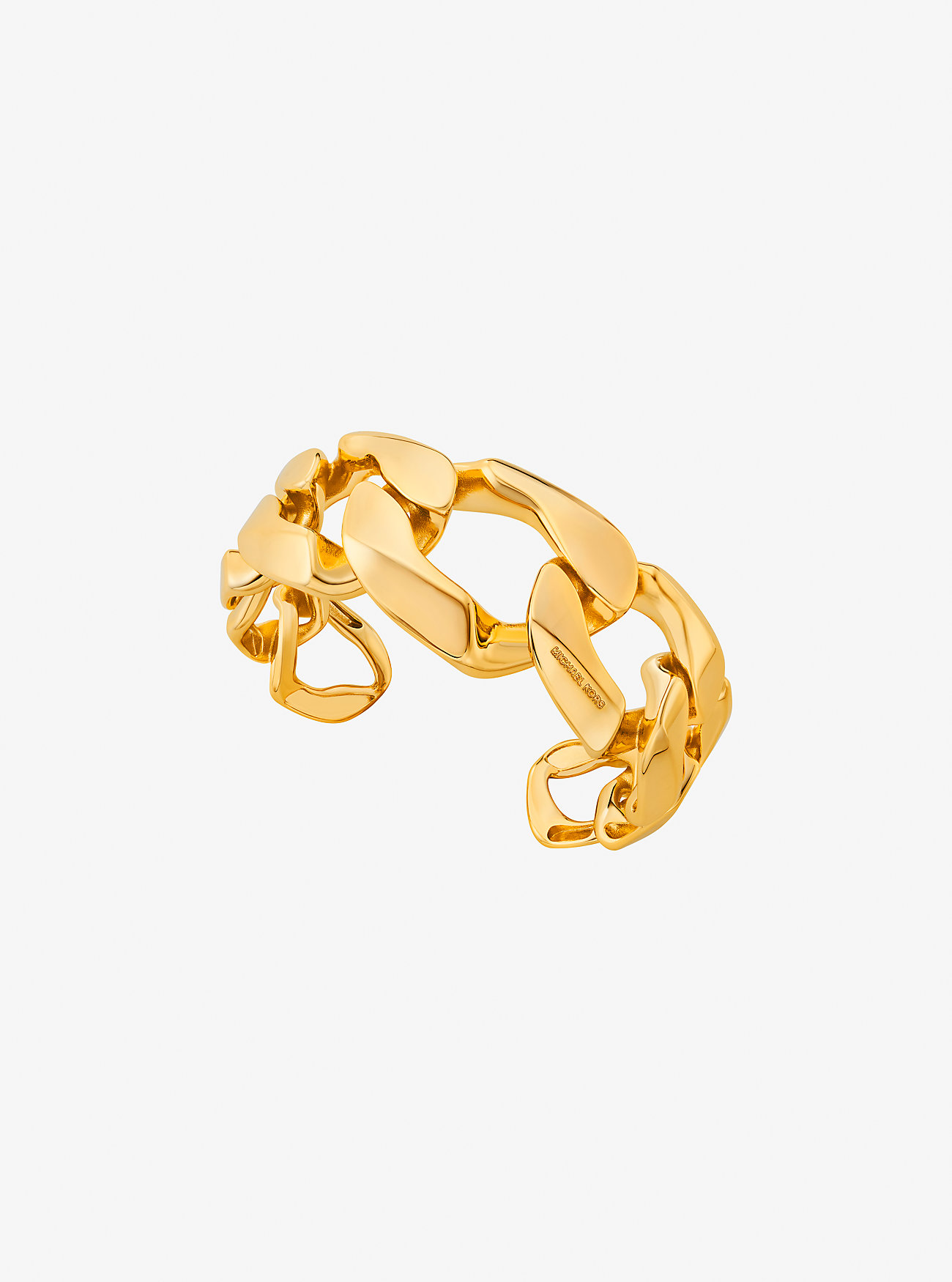 MK Precious-Metal Plated Brass Curb-Chain Cuff -