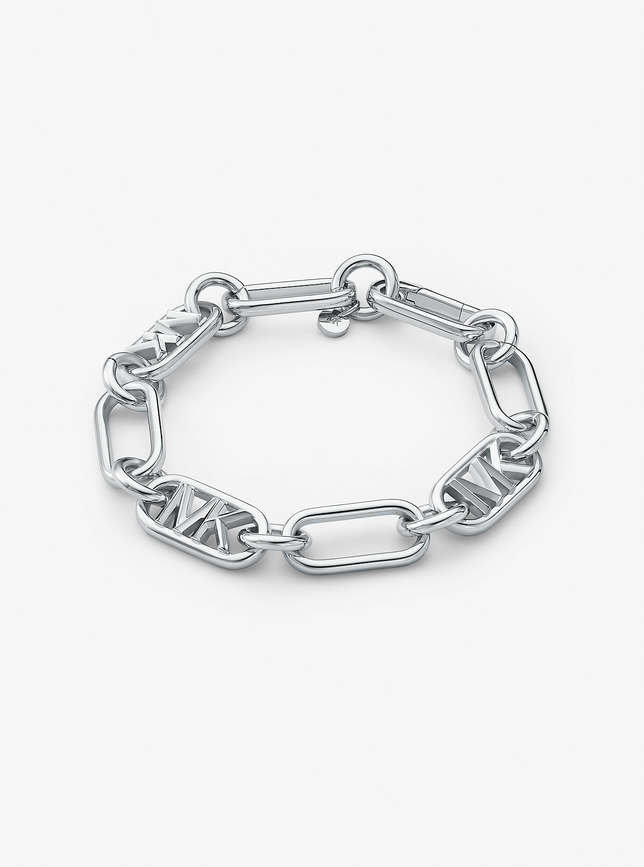 MK Precious Metal-Plated Brass Chain Link Bracelet -