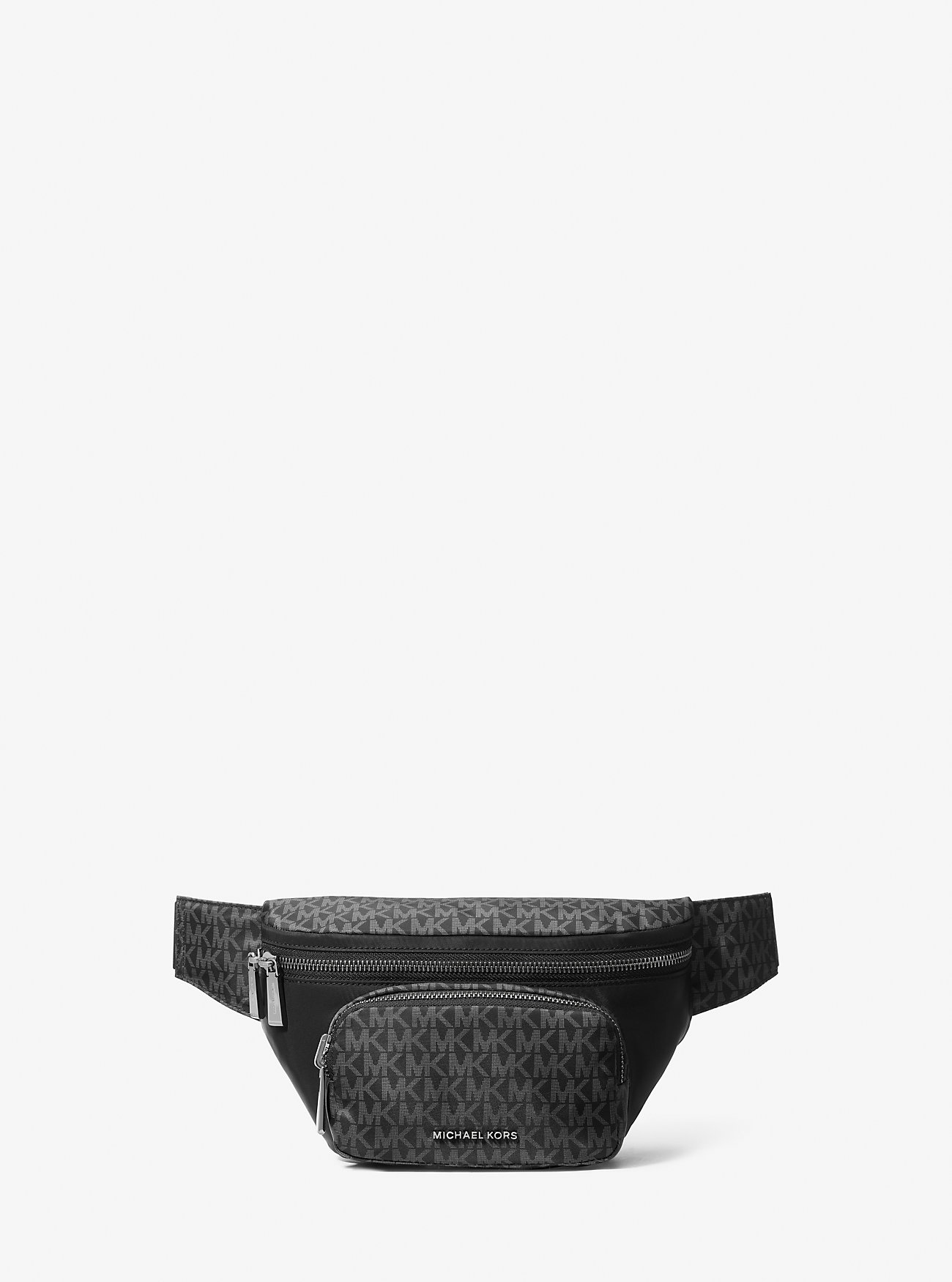 MK Tanner Signature Logo Print Nylon Utility Sling Pack - by Michael Kors Mens