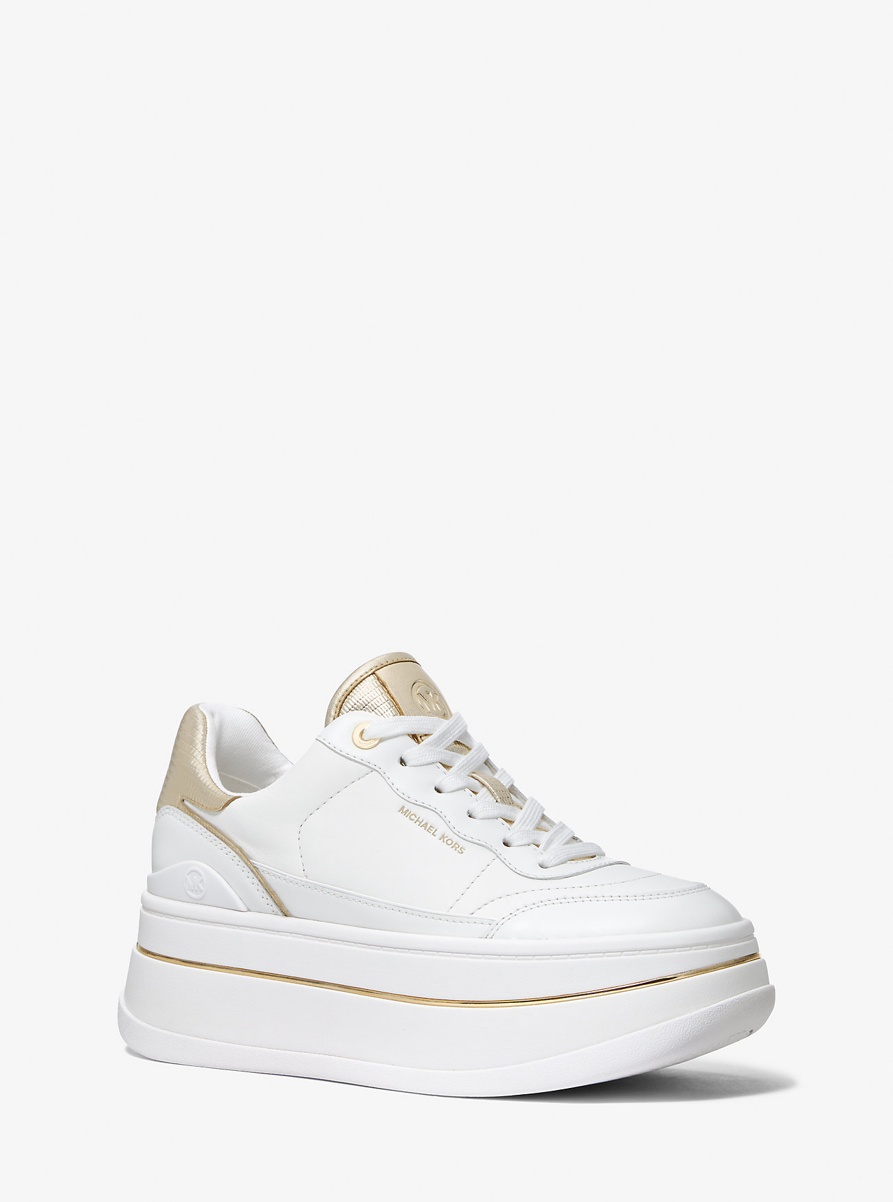 MK Hayes Leather Platform Trainers -