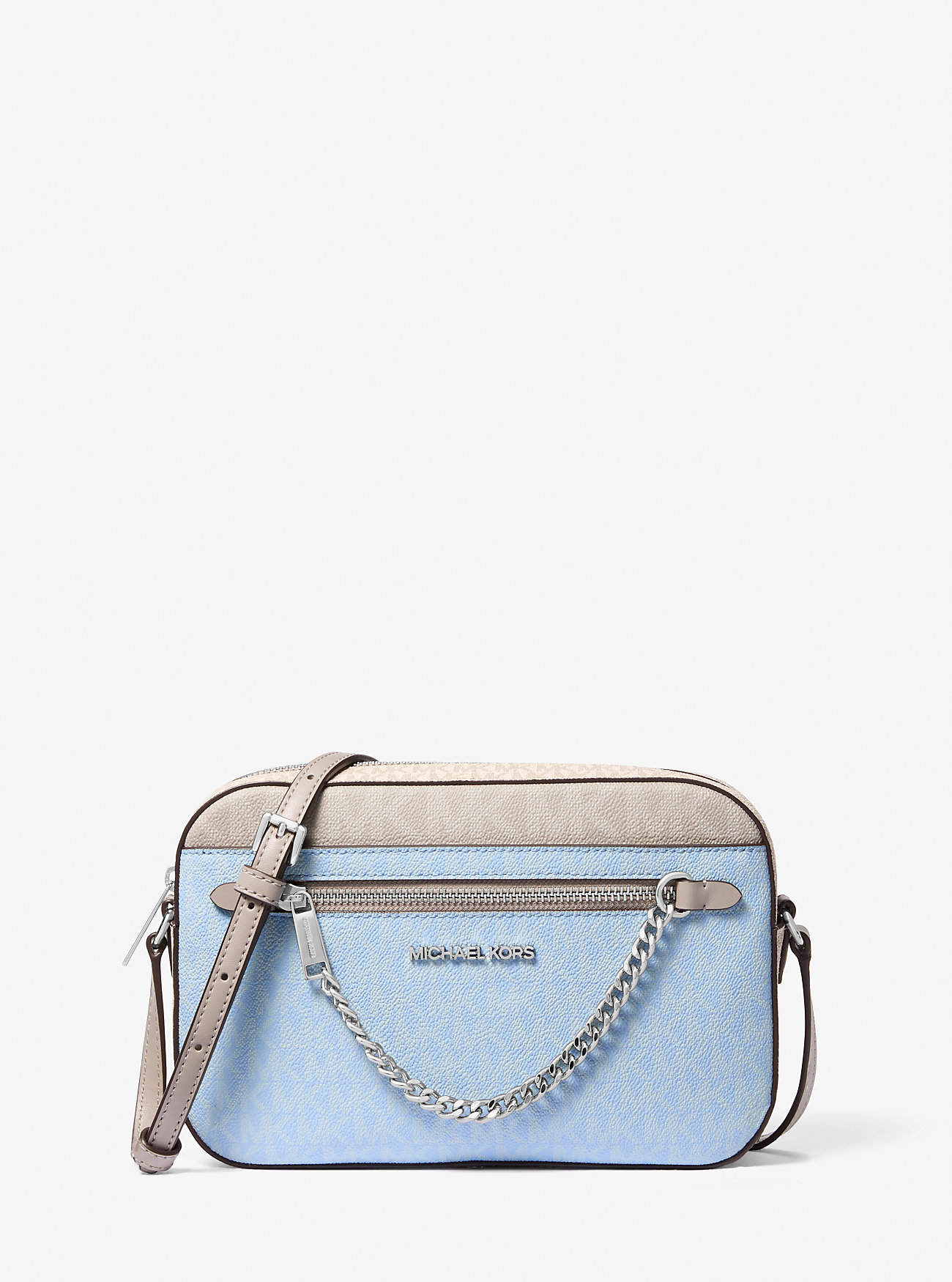 MK Jet Set Large Signature Logo Crossbody Bag -