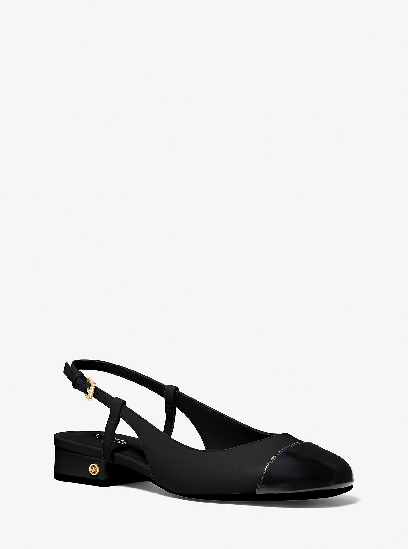 MK Perla Leather Slingback Flat -