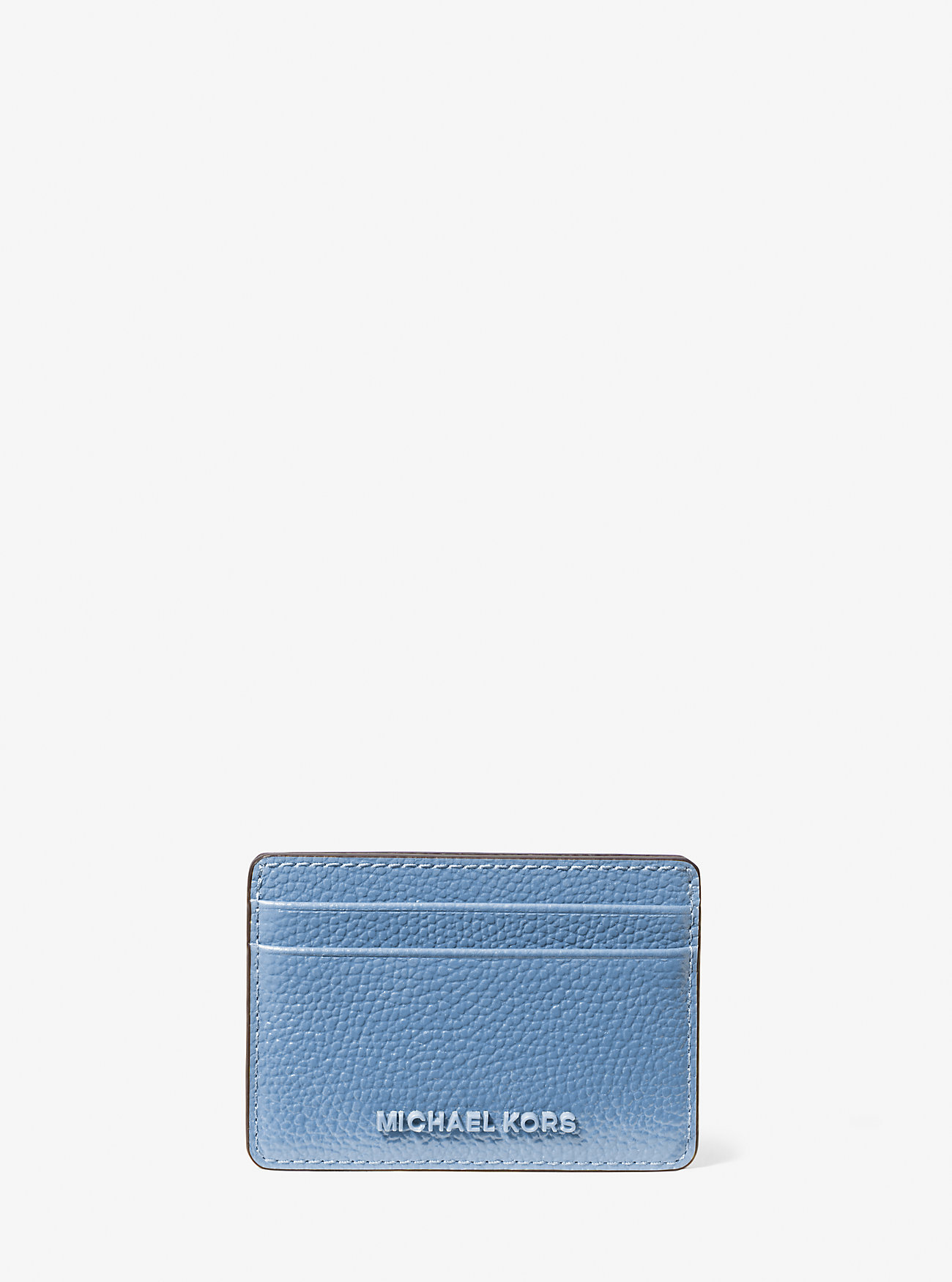 MK Jet Set Pebbled Leather Card Case -