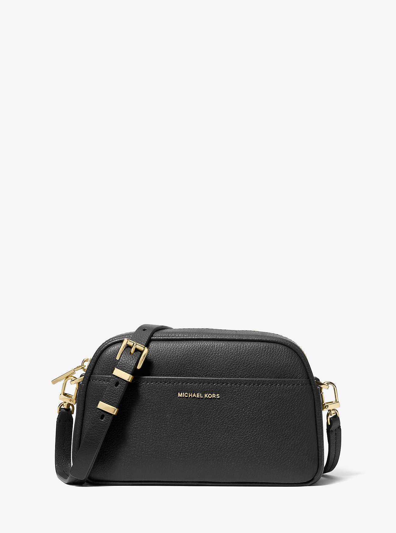 MK Jet Set Small Leather Camera Crossbody Bag -