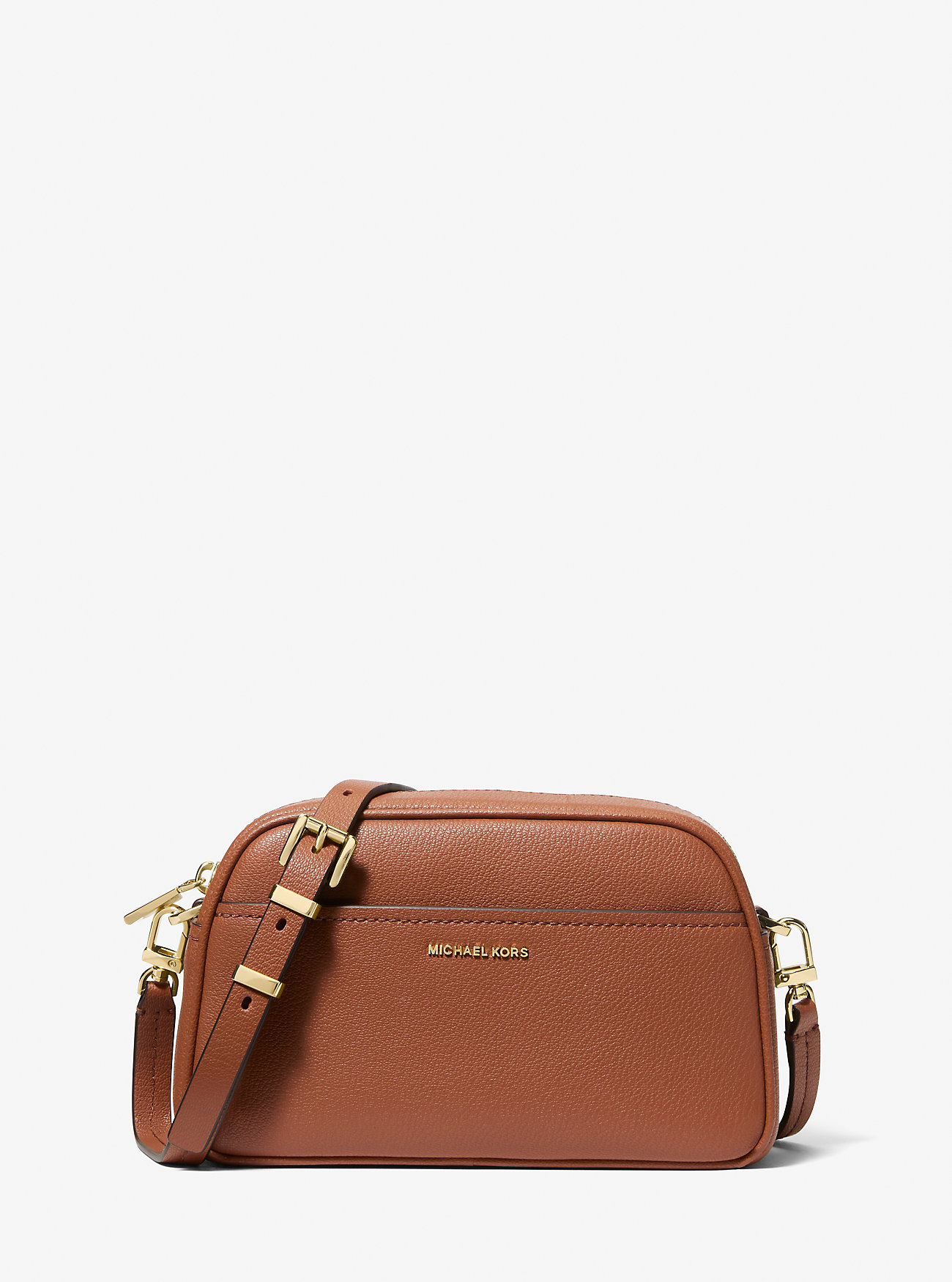 MK Jet Set Small Leather Camera Crossbody Bag -