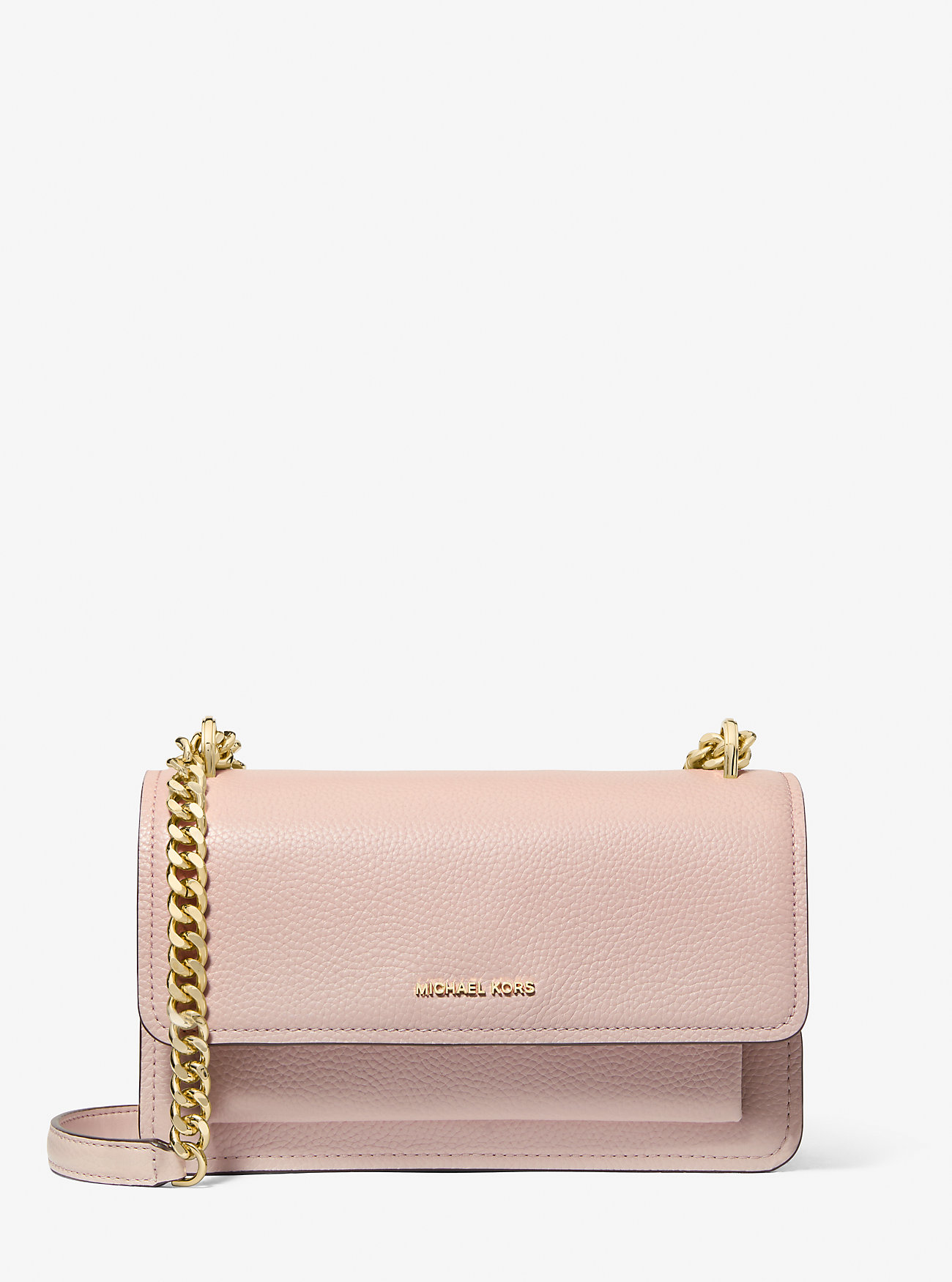 MK Claire Large Pebbled Leather Convertible Shoulder Bag -