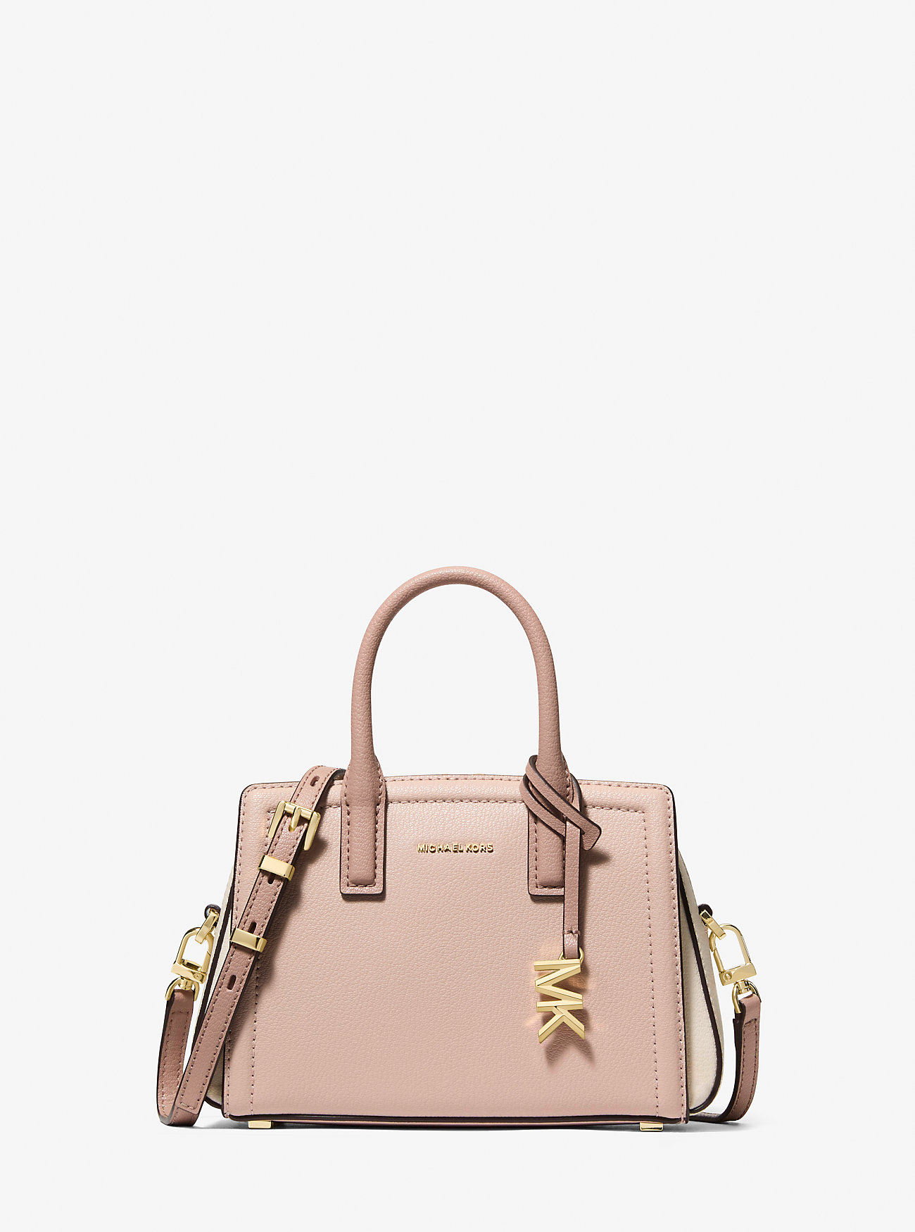 MK Laila Extra-Small Pebbled Leather Crossbody Bag -
