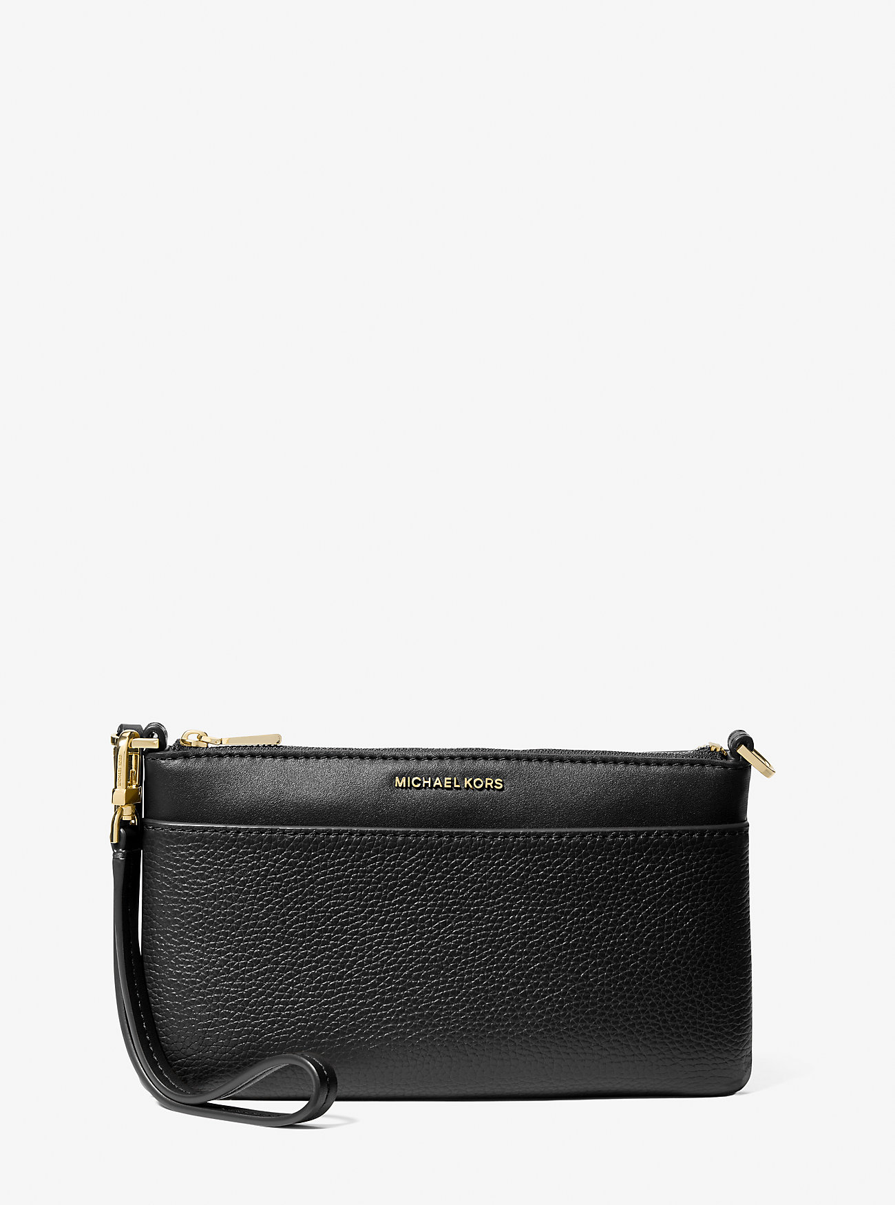 MK Jet Set Medium Pebbled Leather Wristlet -