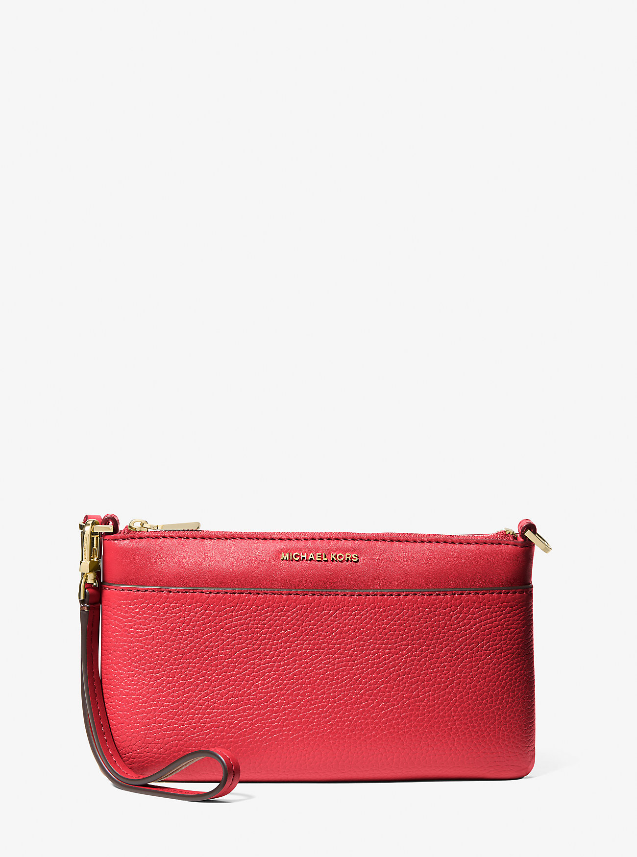 MK Jet Set Medium Pebbled Leather Wristlet -