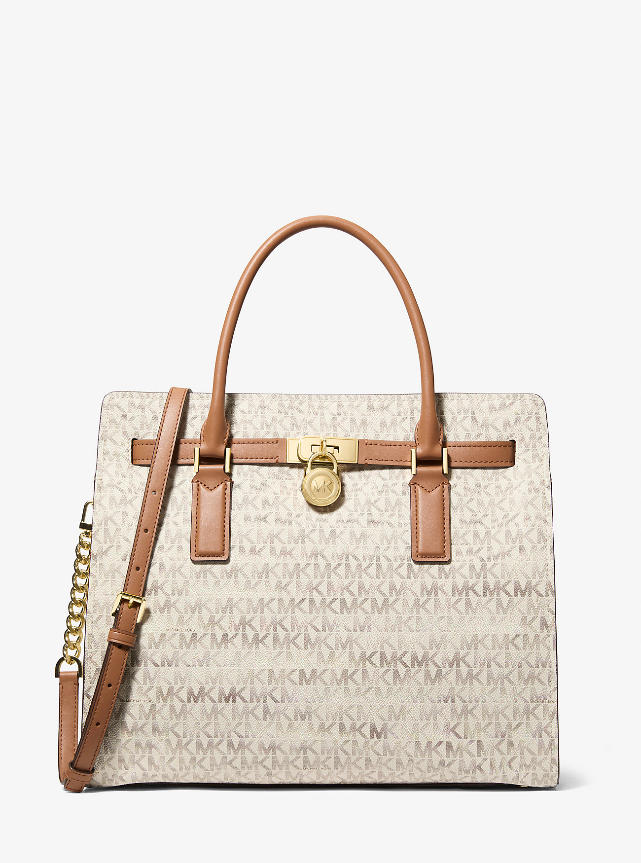 MK Hamilton Moderne Large Signature Logo Satchel -