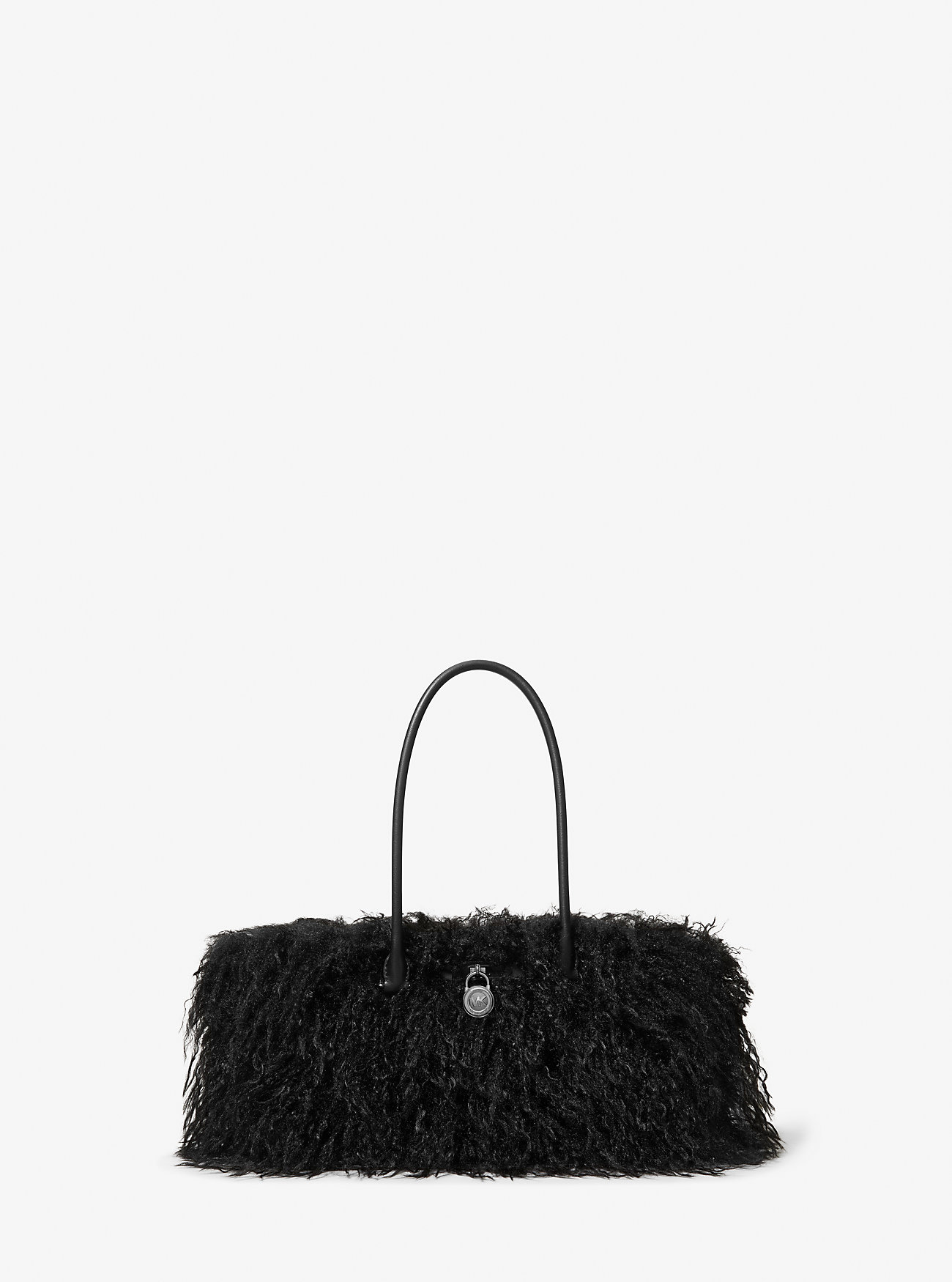 MK Hamilton Moderne Small Faux Shearling Satchel -