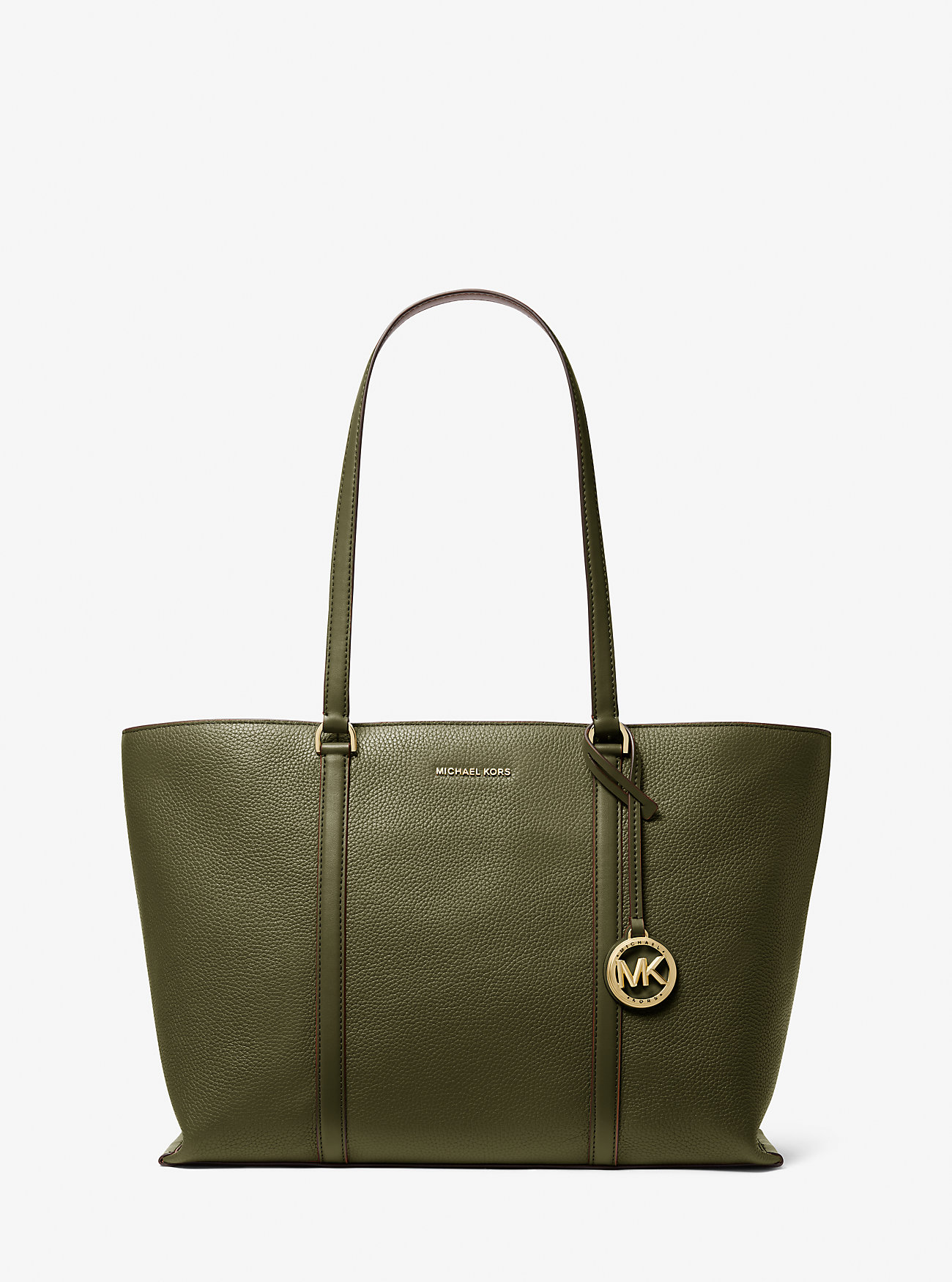 MK Temple Large Pebbled Leather Tote Bag -