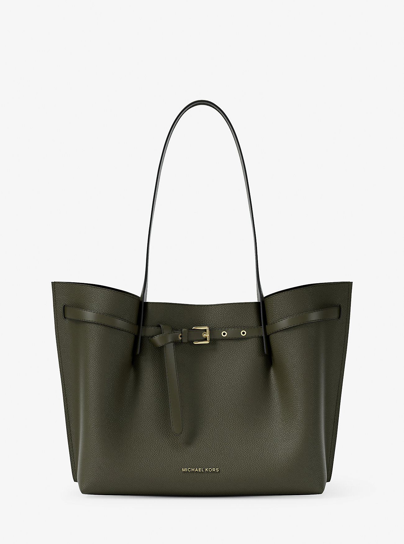 MK Emilia Large Pebbled Leather Tote Bag -