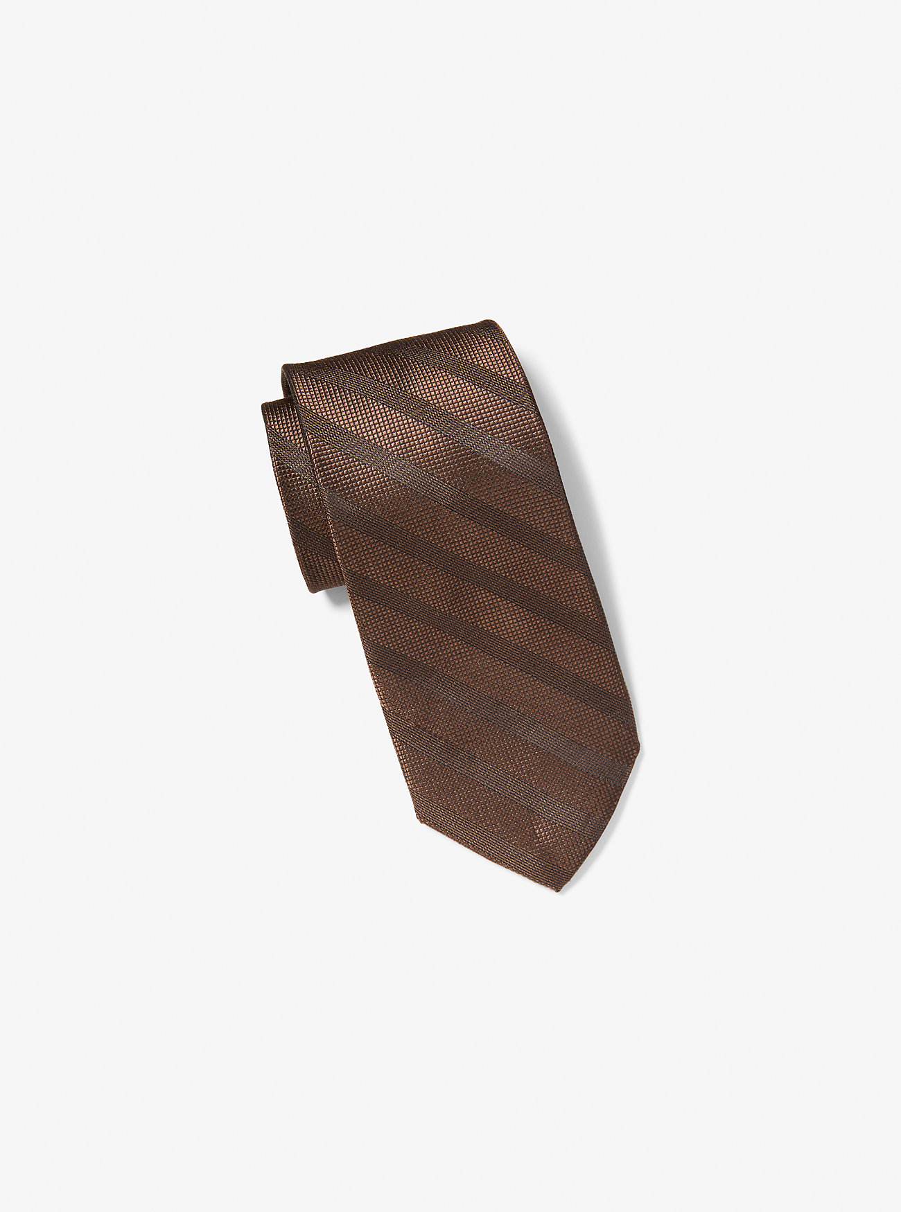 MK Striped Silk Tie -