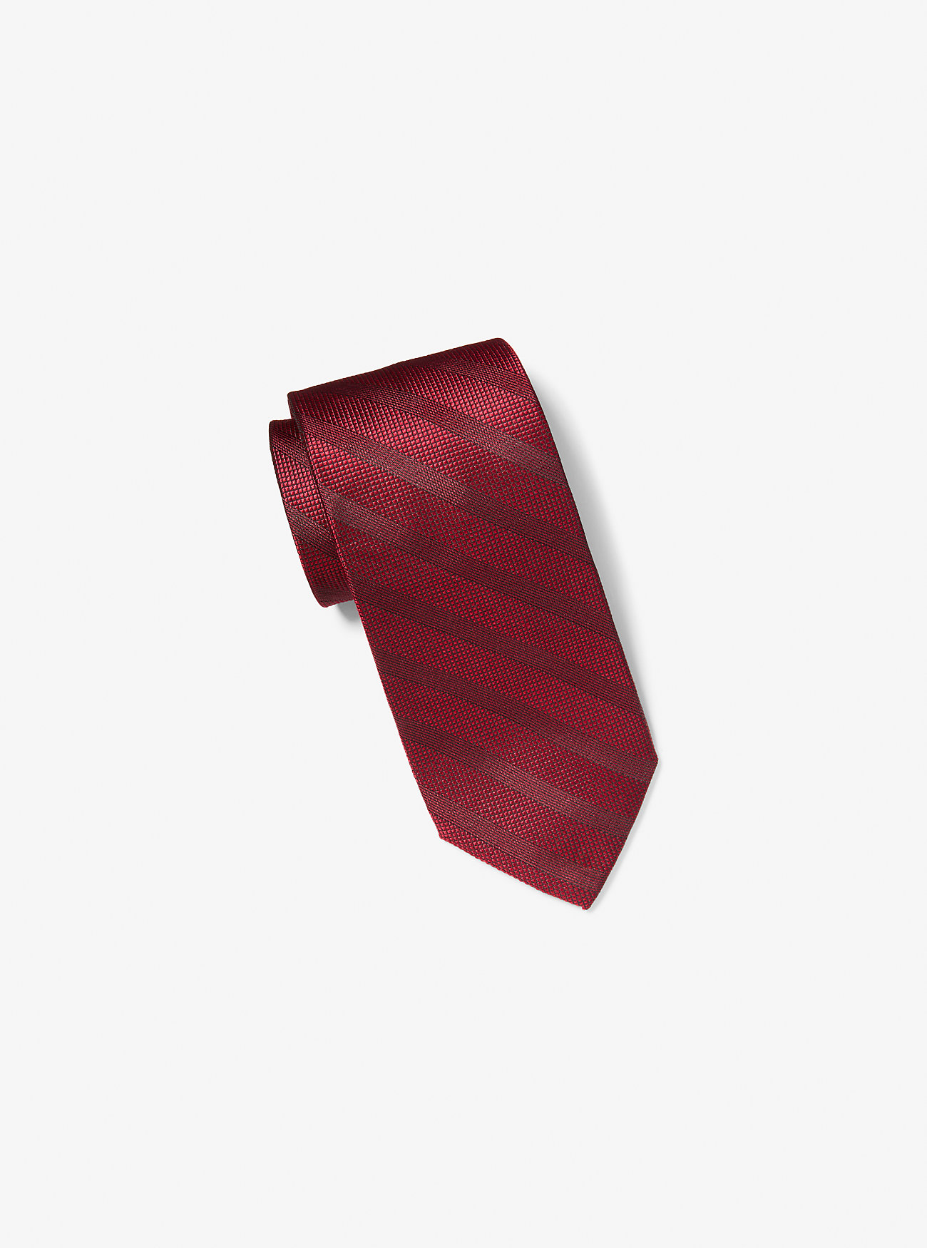 MK Striped Silk Tie -