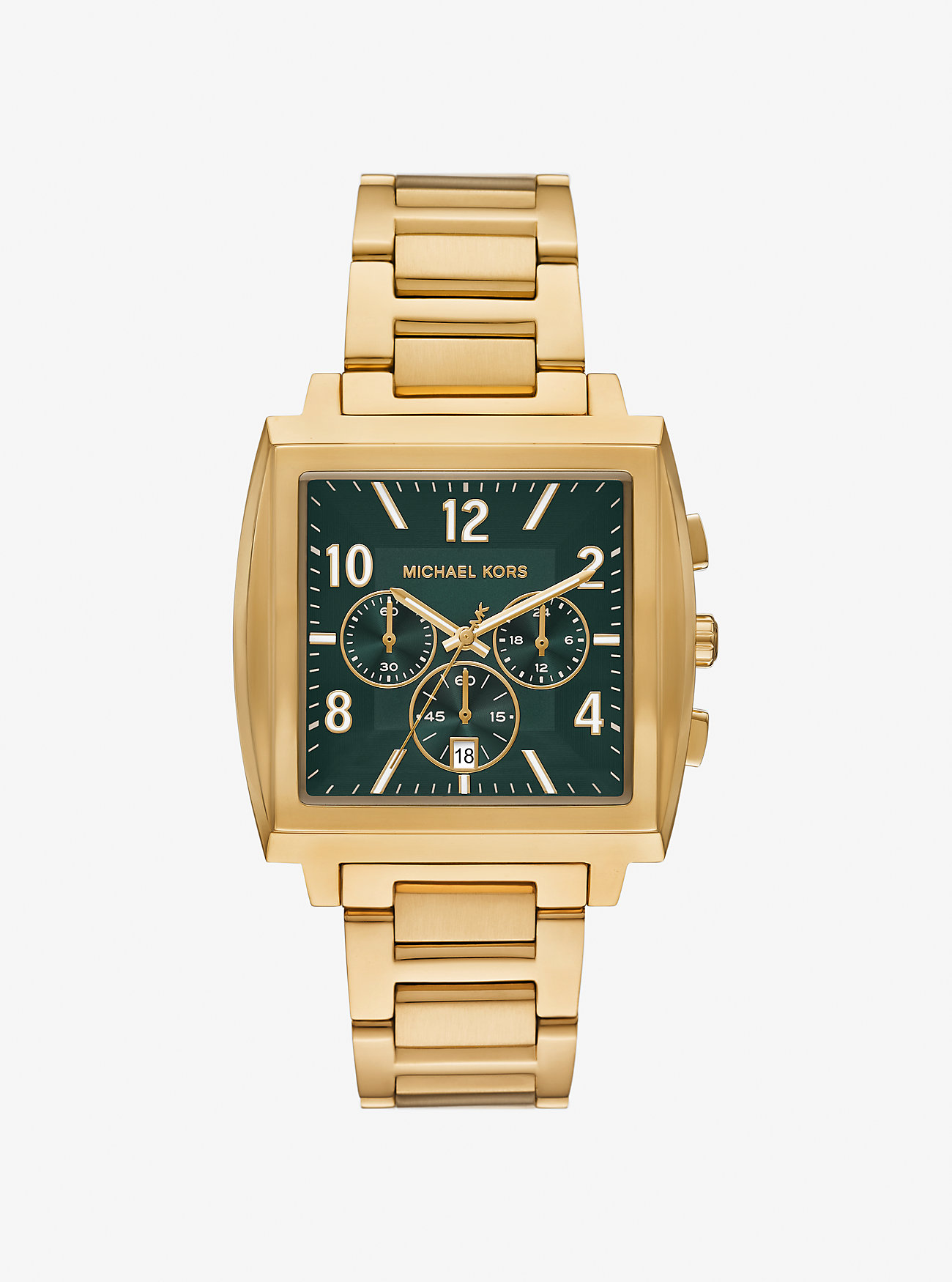 MK Oversized Rhys Gold-Tone Watch -