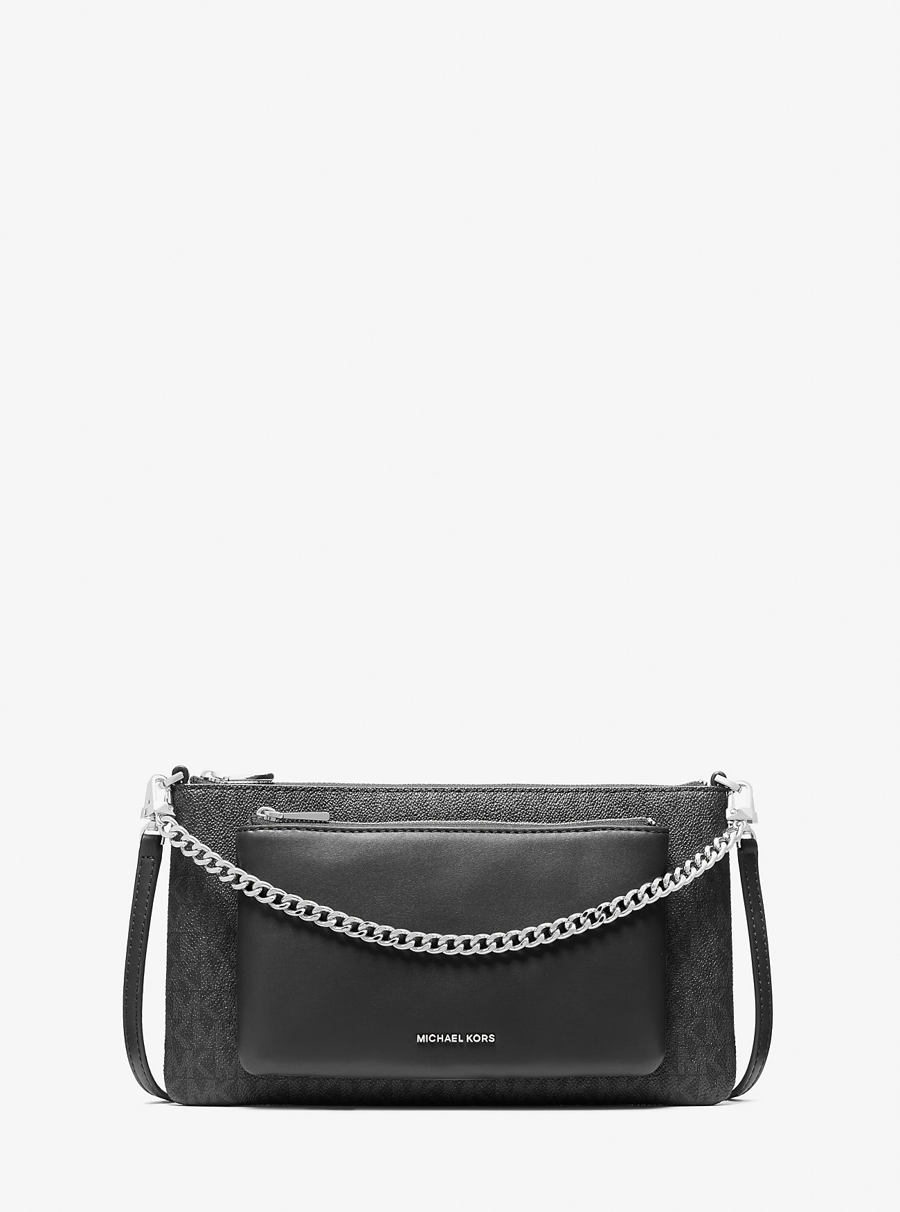 MK Jet Set Medium Signature Logo Convertible Crossbody Bag -