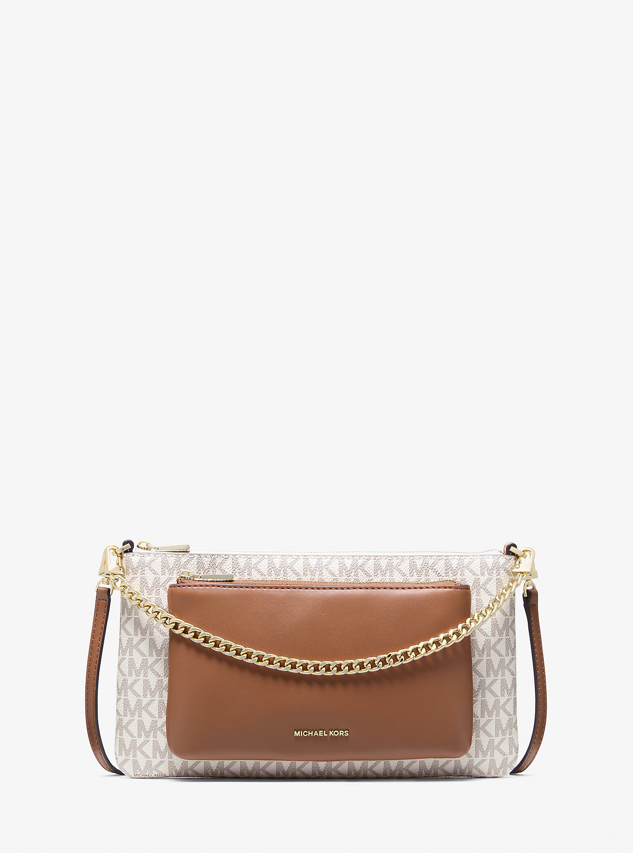 MK Jet Set Medium Signature Logo Convertible Crossbody Bag -
