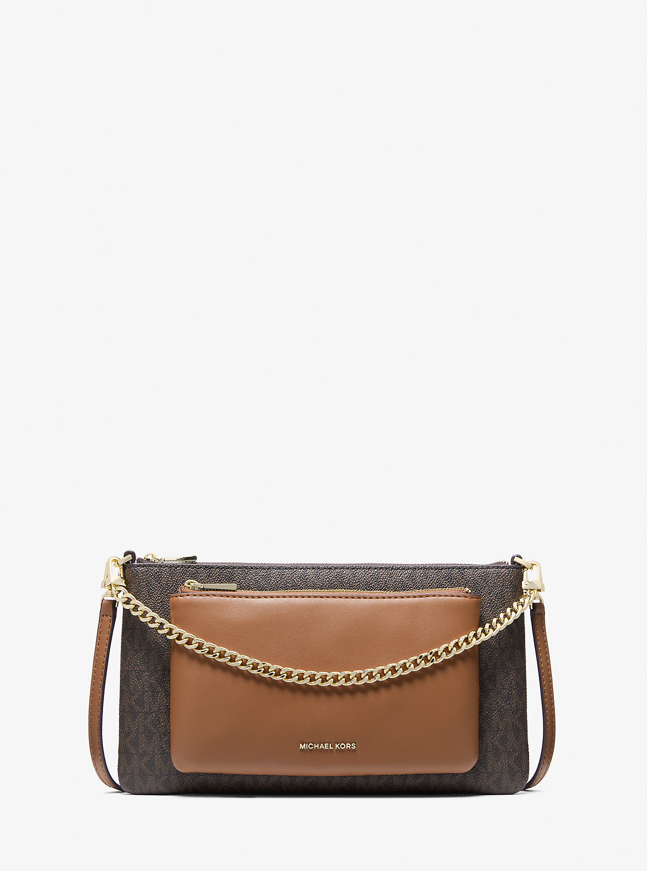 MK Jet Set Medium Signature Logo Convertible Crossbody Bag -