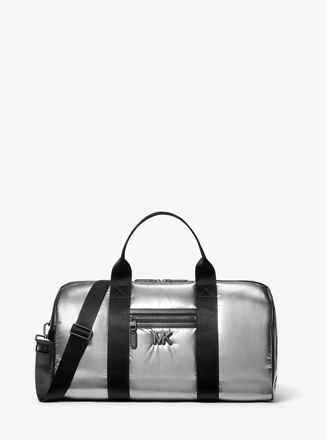 MK Brooklyn Medium Metallic Puffy Duffel Bag - by Michael Kors Mens