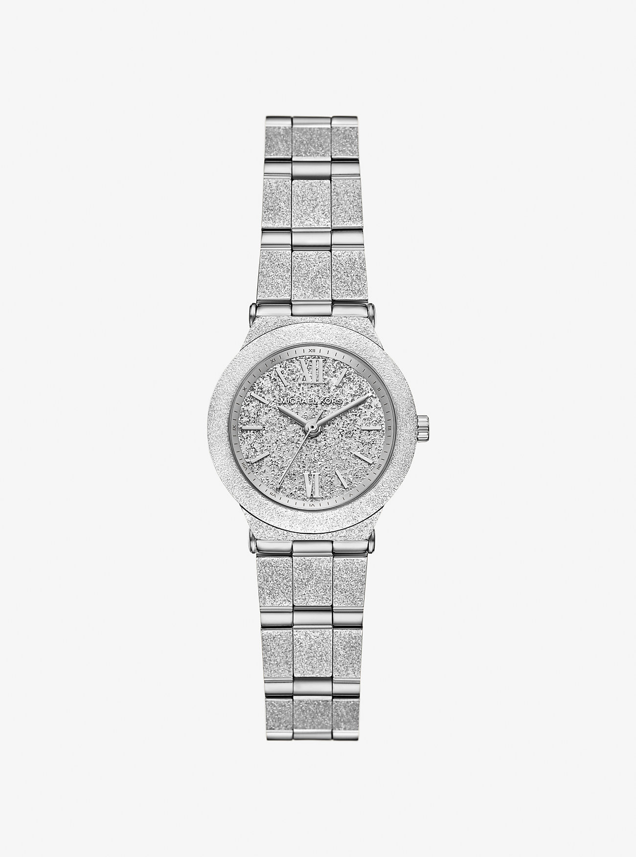 MK Petite Billie Frosted Silver-Tone Watch -