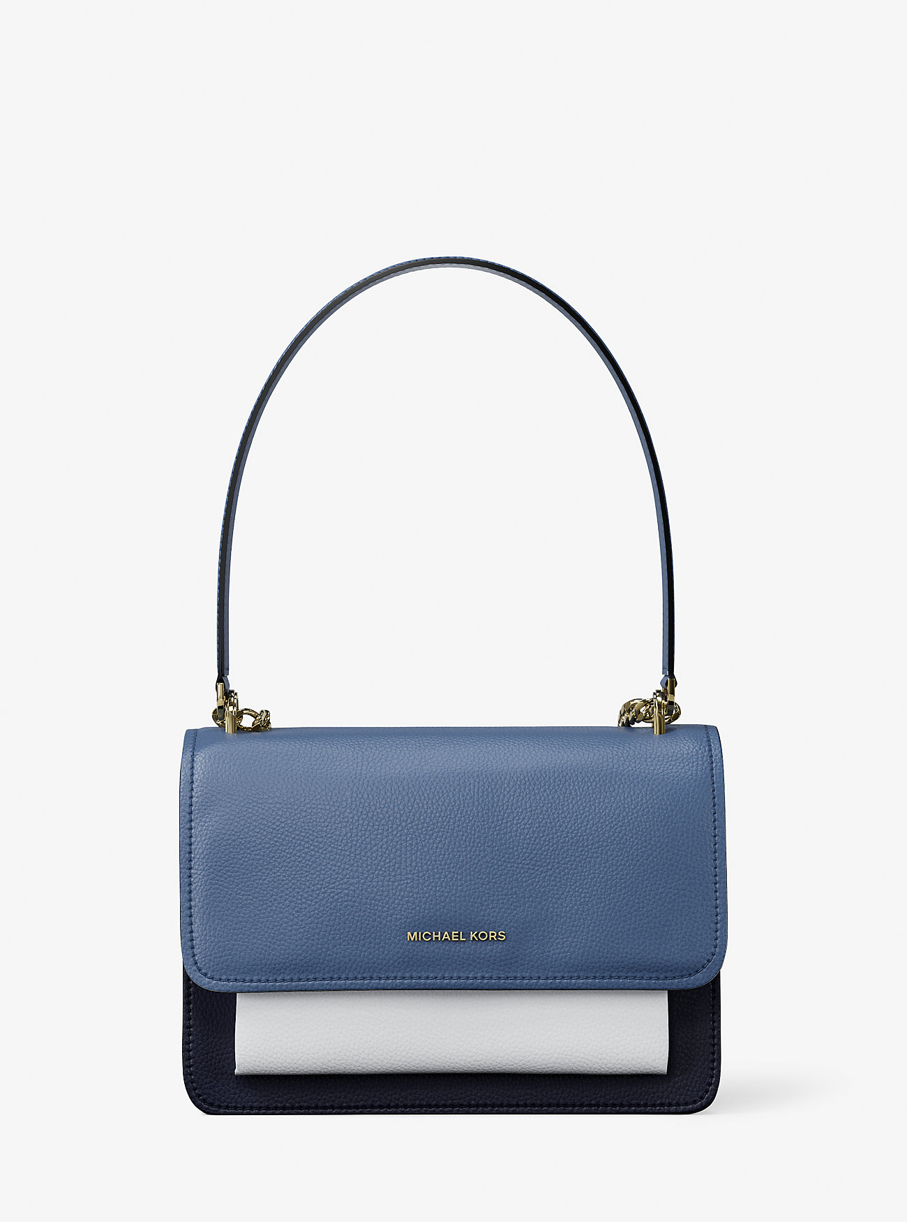 MK Claire Small Color-Block Leather Crossbody Bag -