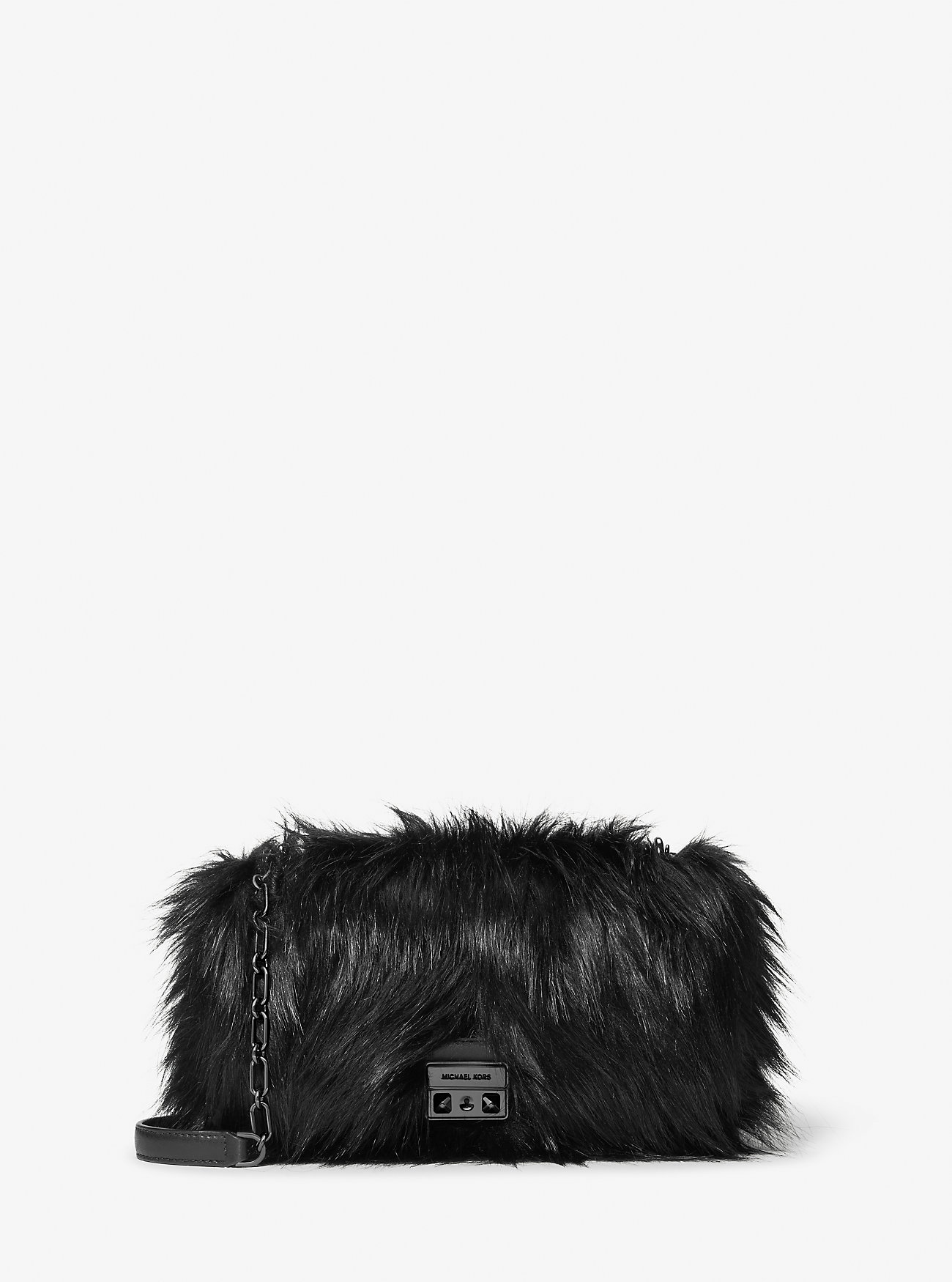 MK Tribeca Large Faux Fur Shoulder Bag -