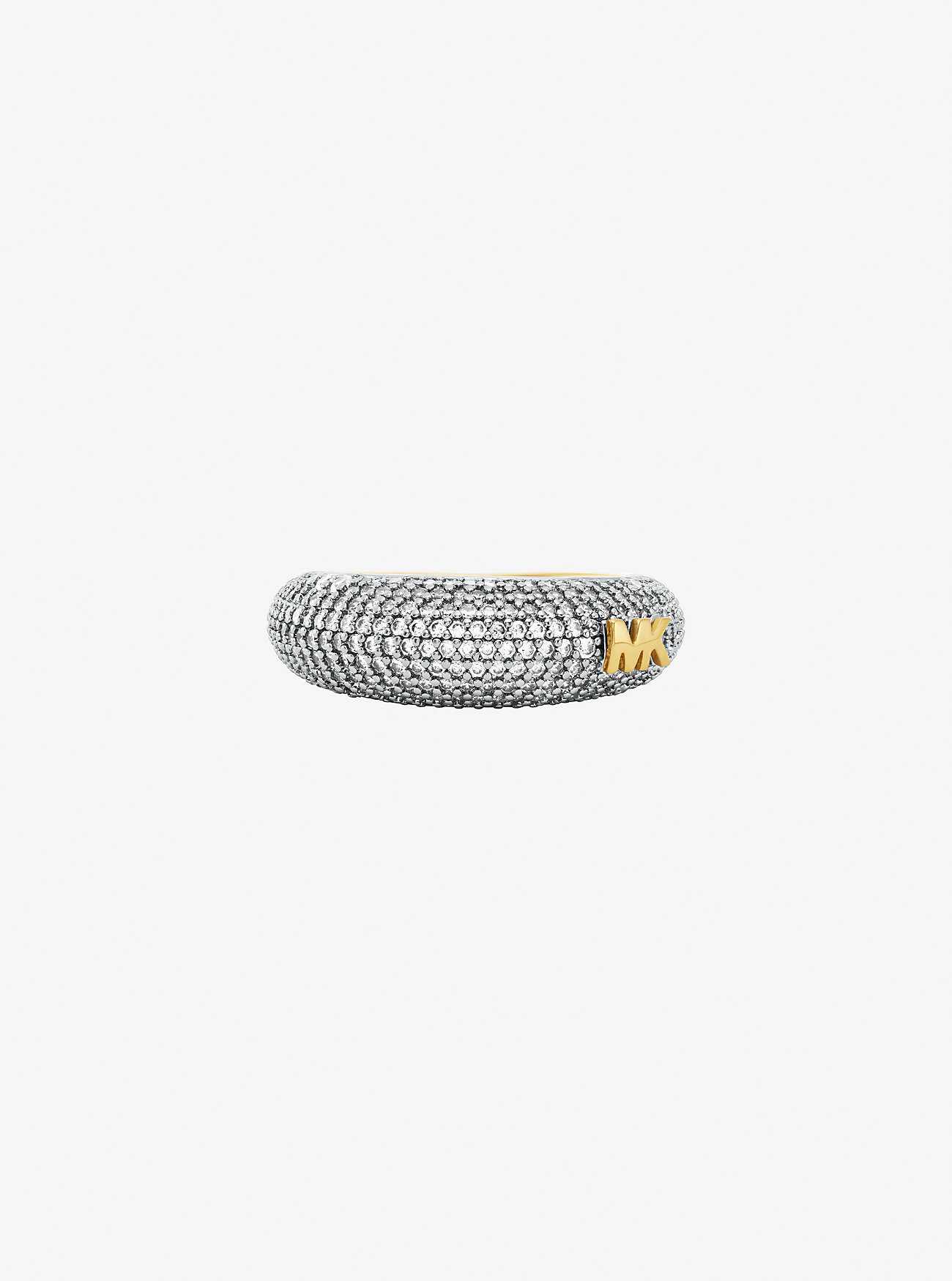 MK Pavé Two-Tone Dome Ring -