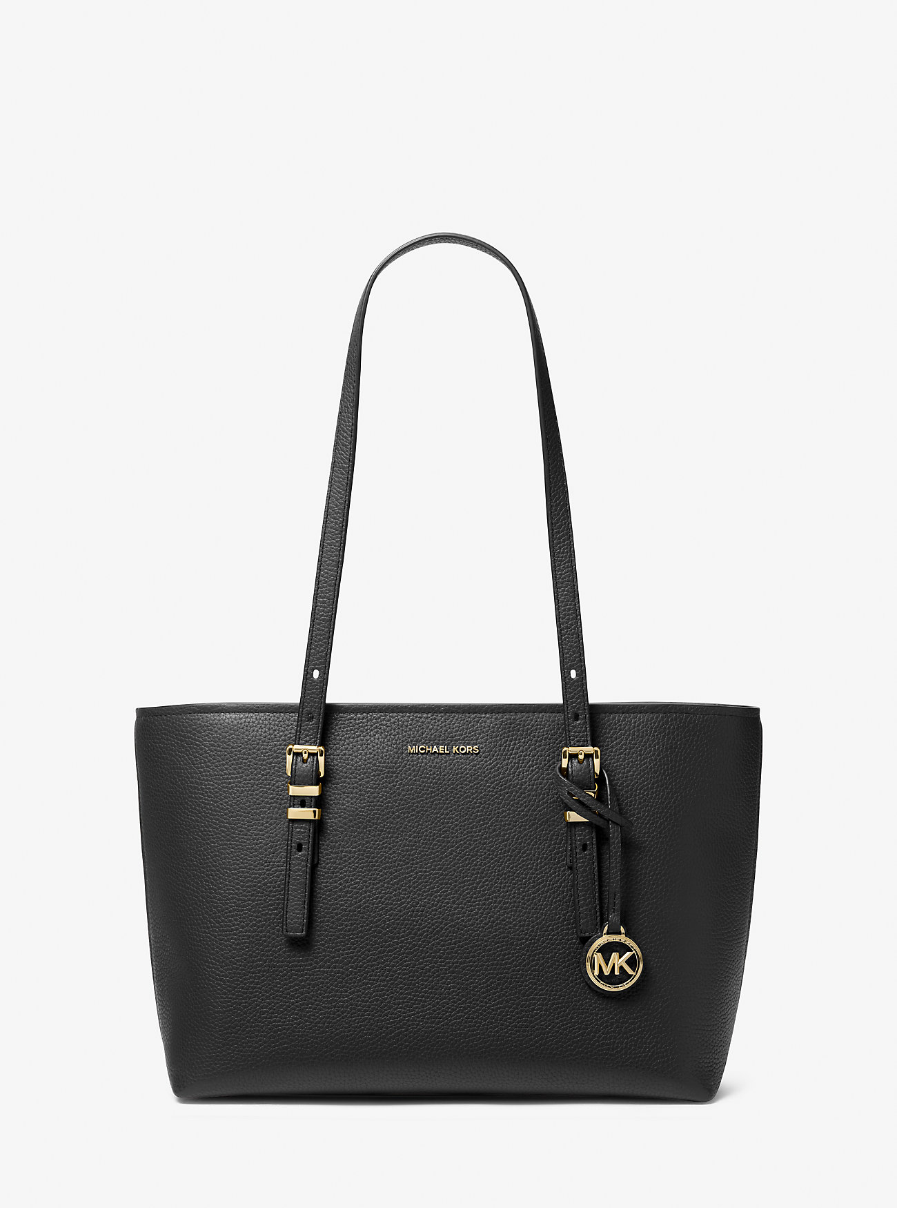 MK Quinn Medium Pebbled Leather Tote Bag -
