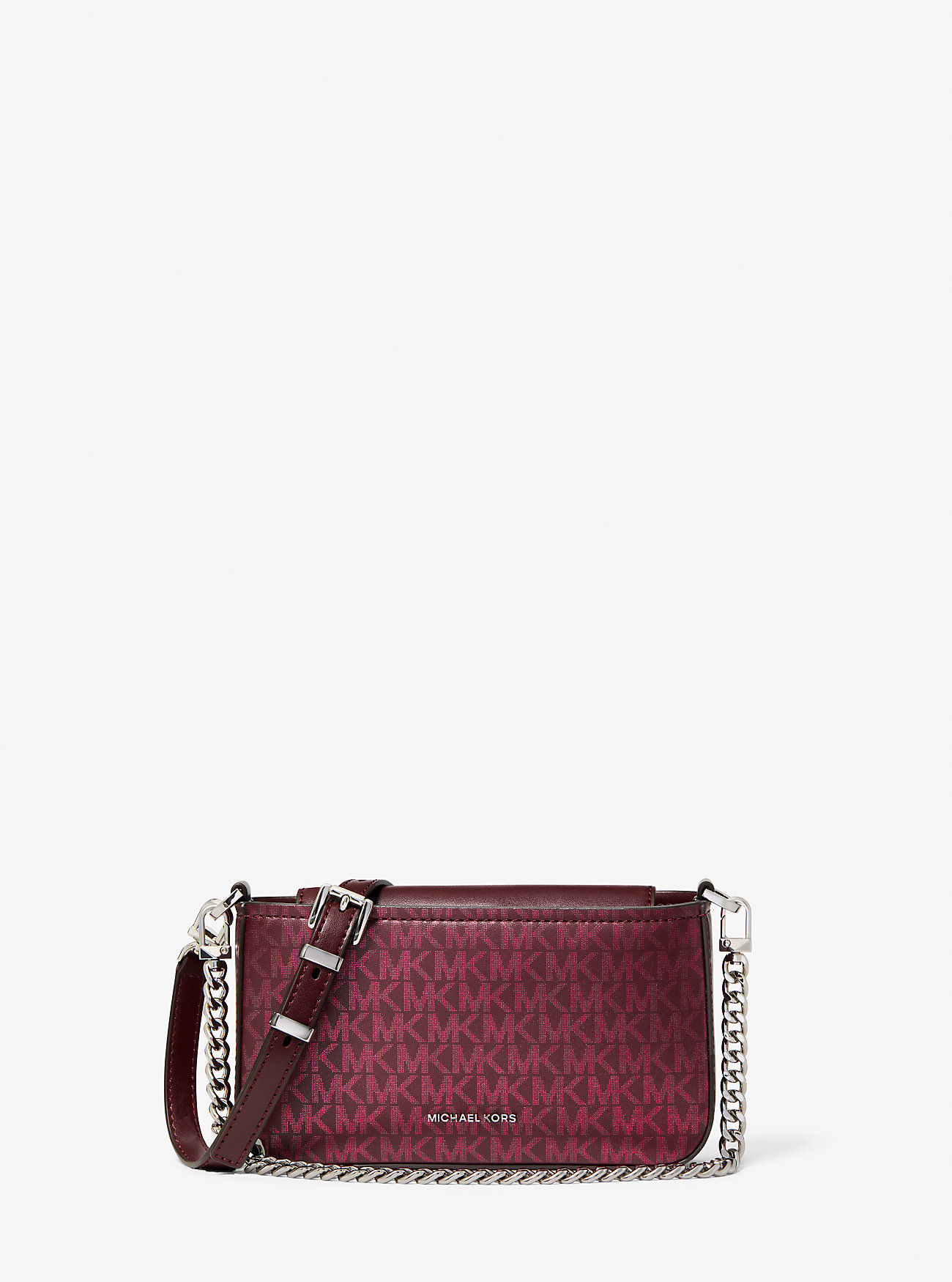 MK Bryant Small Metallic Signature Logo Convertible Pochette -